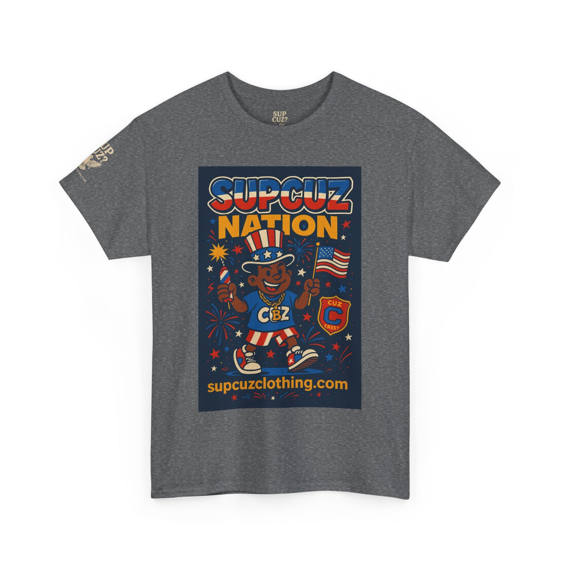 4th of July Launch Tee 1/6 - Unisex Heavy Cotton Tee