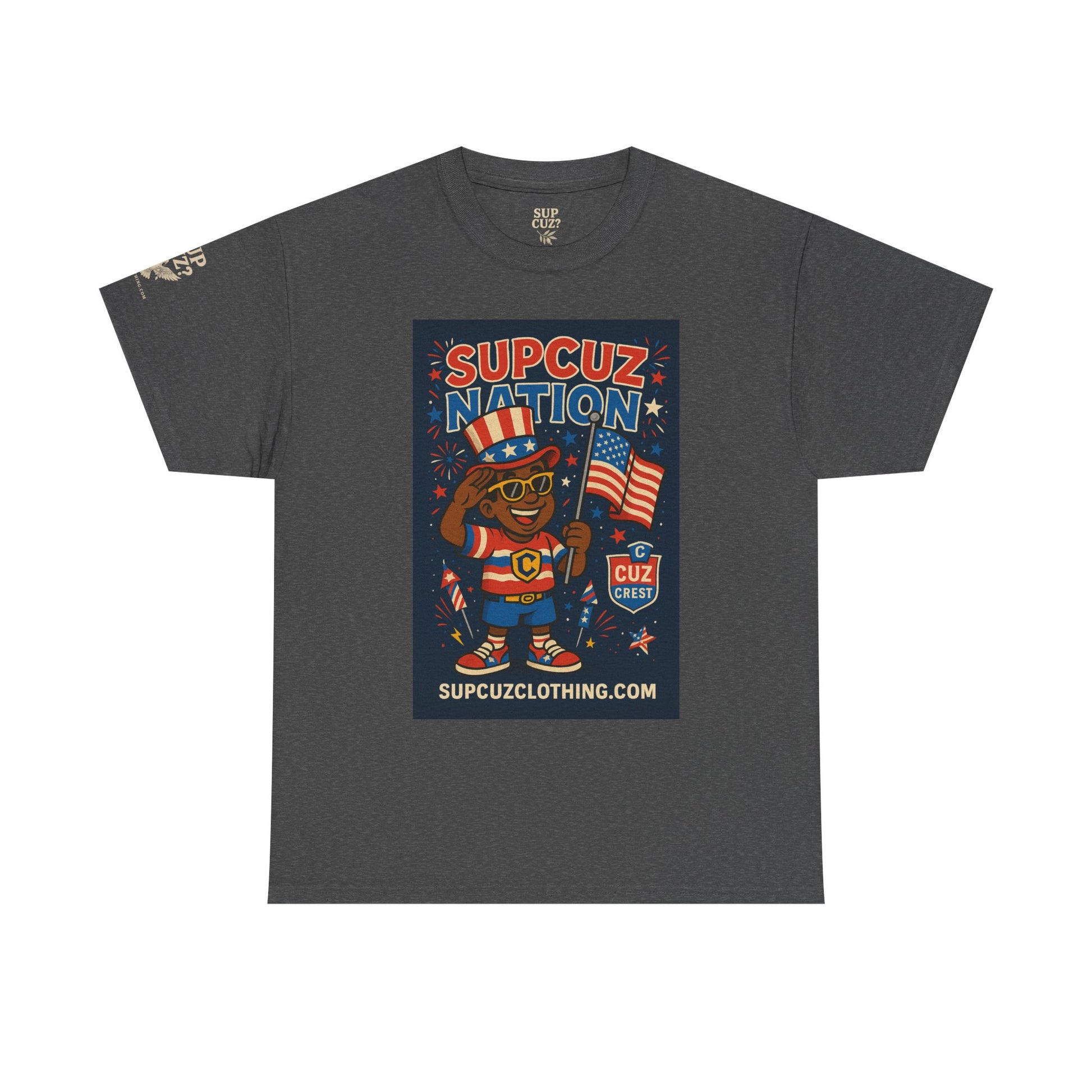 4th of July Launch Tee 2/6 - Unisex Heavy Cotton Tee