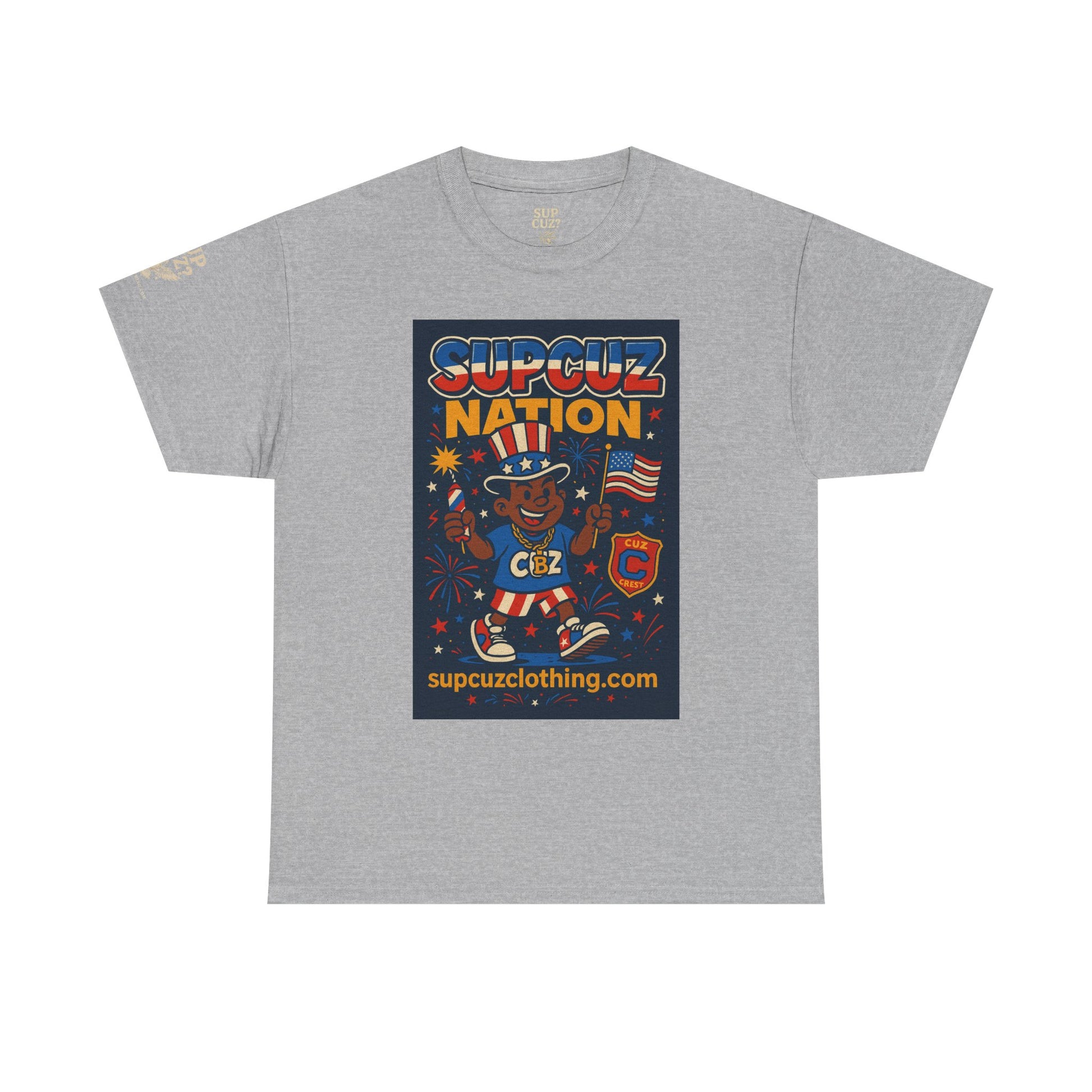 4th of July Launch Tee 1/6 - Unisex Heavy Cotton Tee