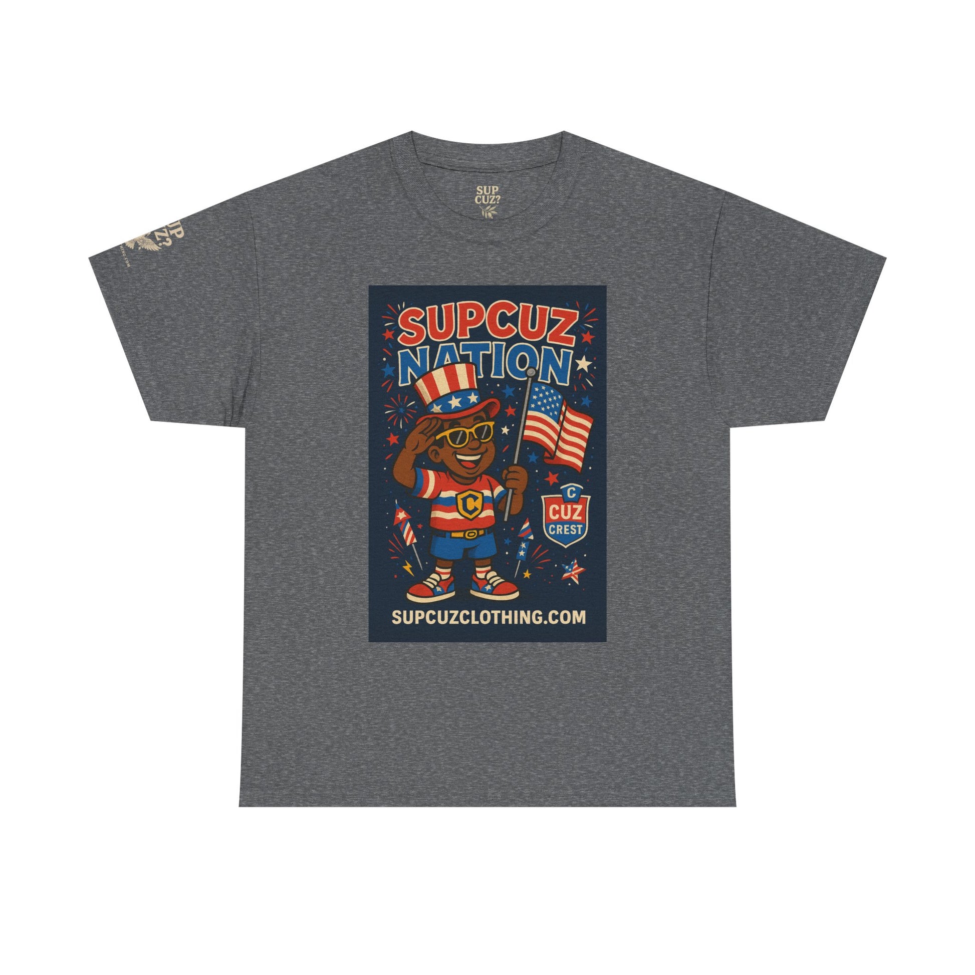 4th of July Launch Tee 2/6 - Unisex Heavy Cotton Tee