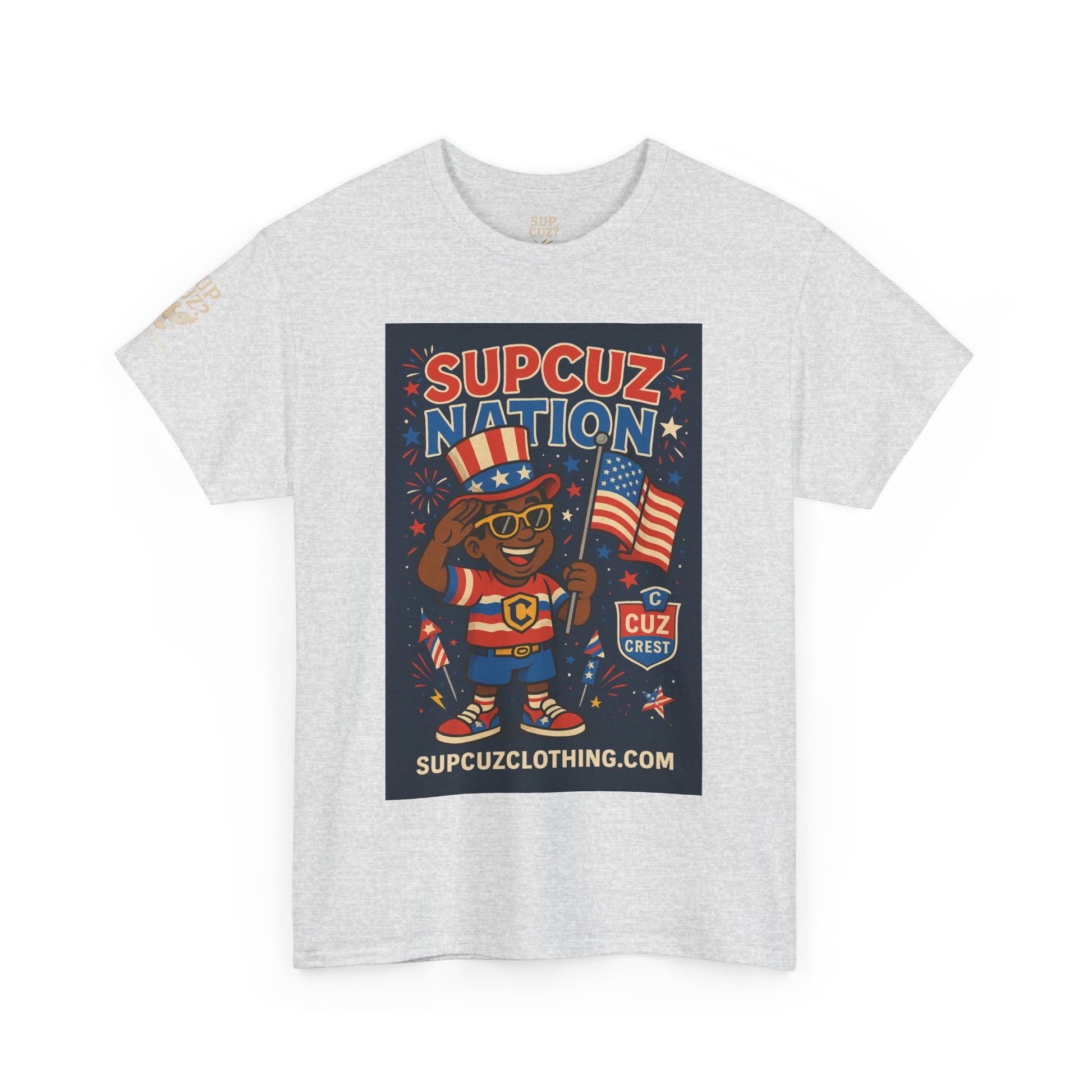 4th of July Launch Tee 2/6 - Unisex Heavy Cotton Tee
