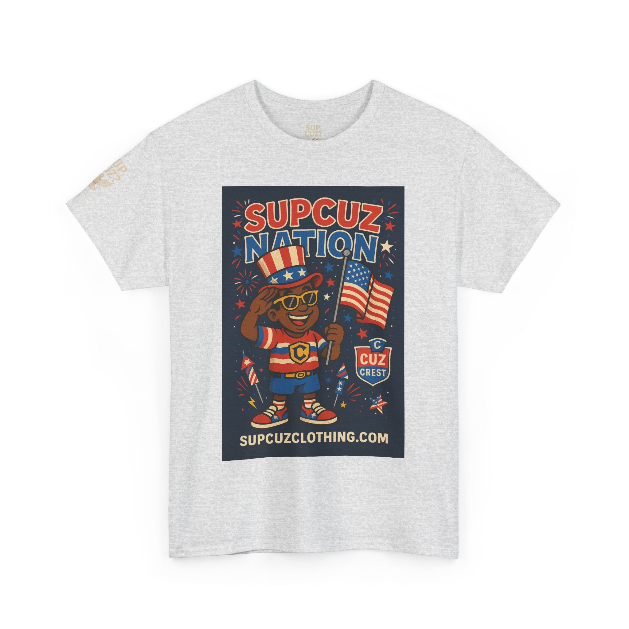 4th of July Launch Tee 2/6 - Unisex Heavy Cotton Tee