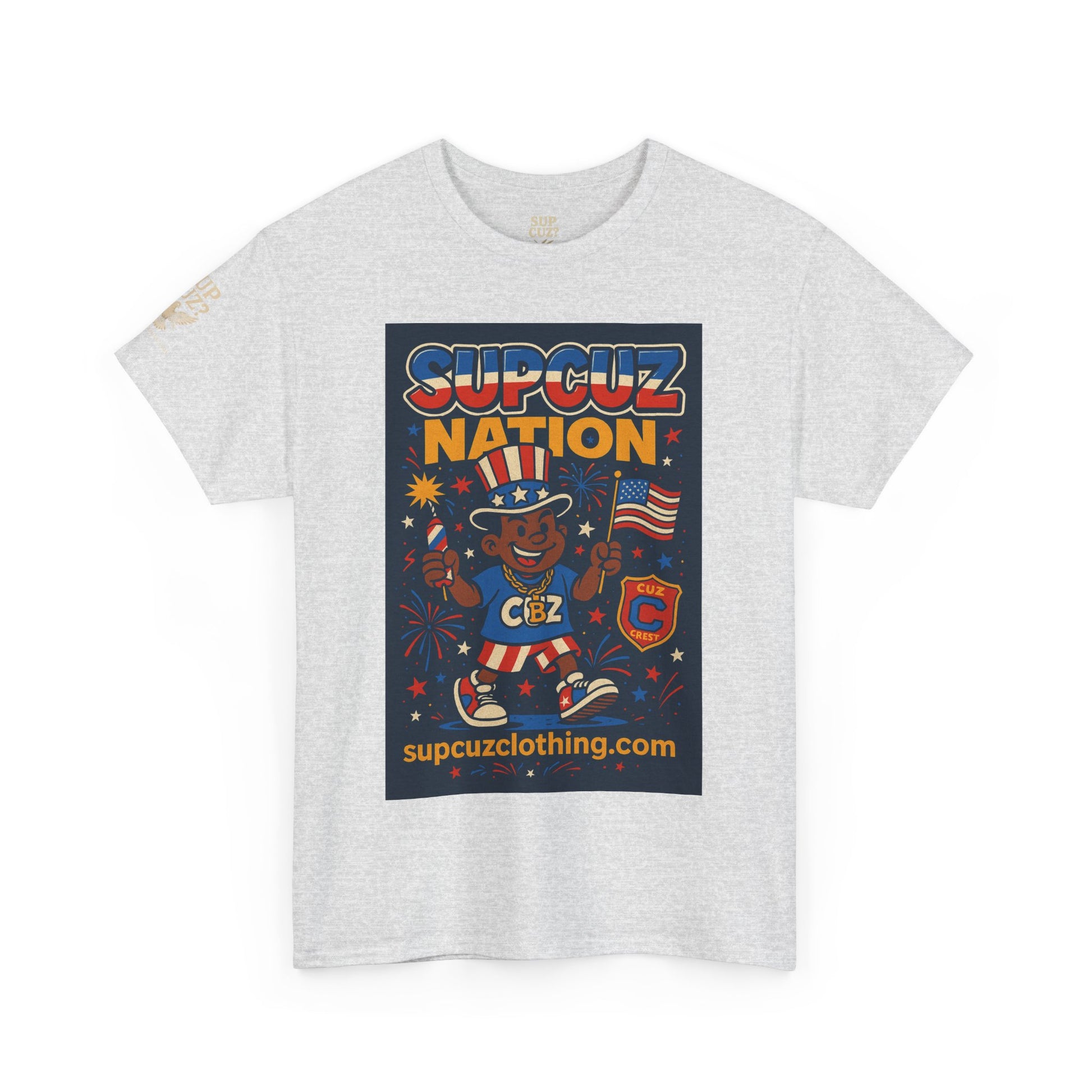4th of July Launch Tee 1/6 - Unisex Heavy Cotton Tee