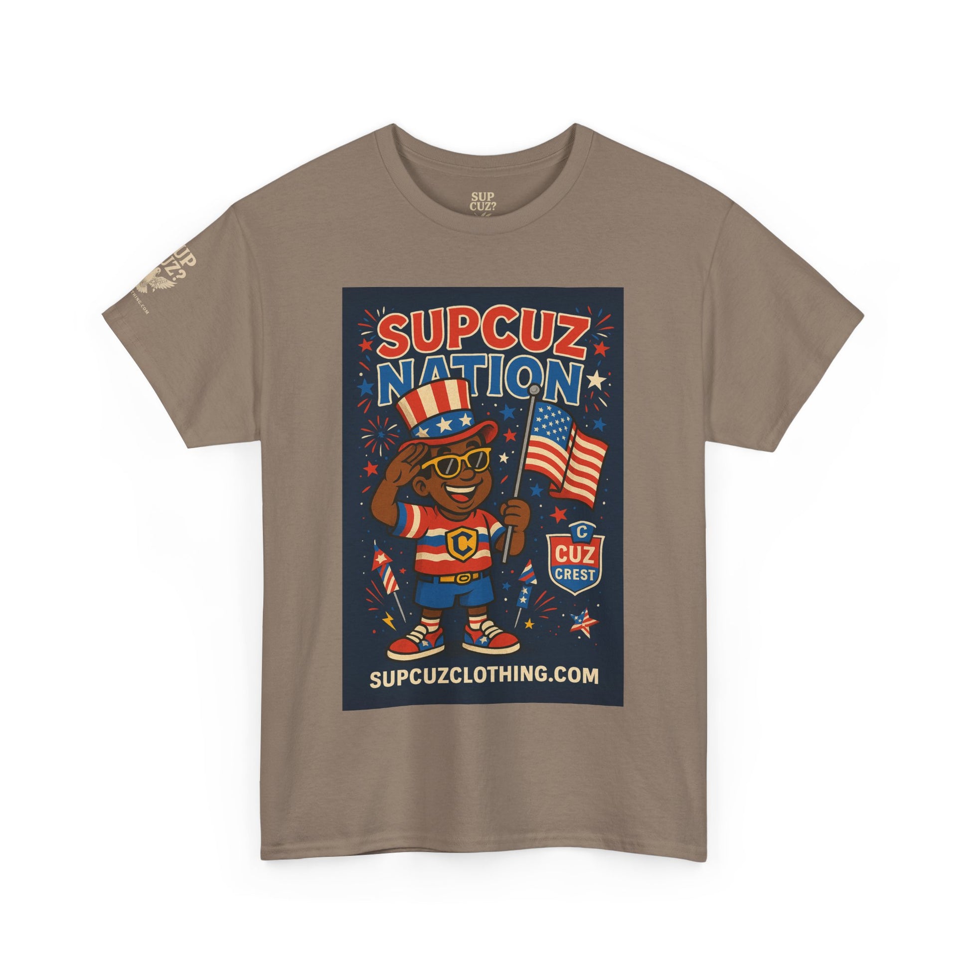 4th of July Launch Tee 2/6 - Unisex Heavy Cotton Tee