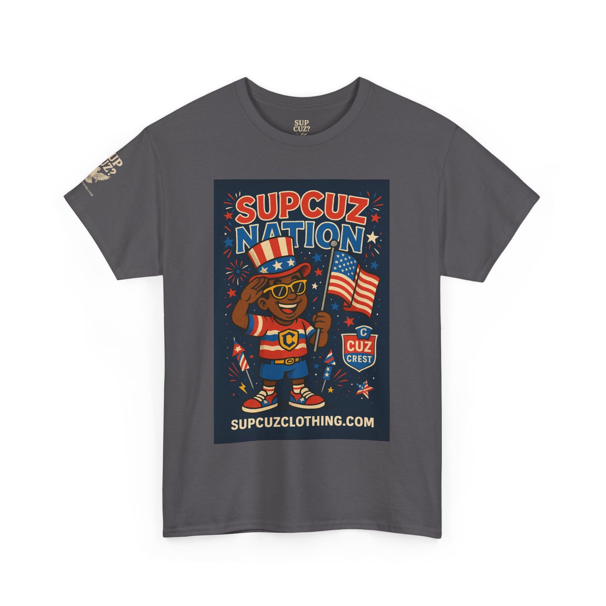 4th of July Launch Tee 2/6 - Unisex Heavy Cotton Tee
