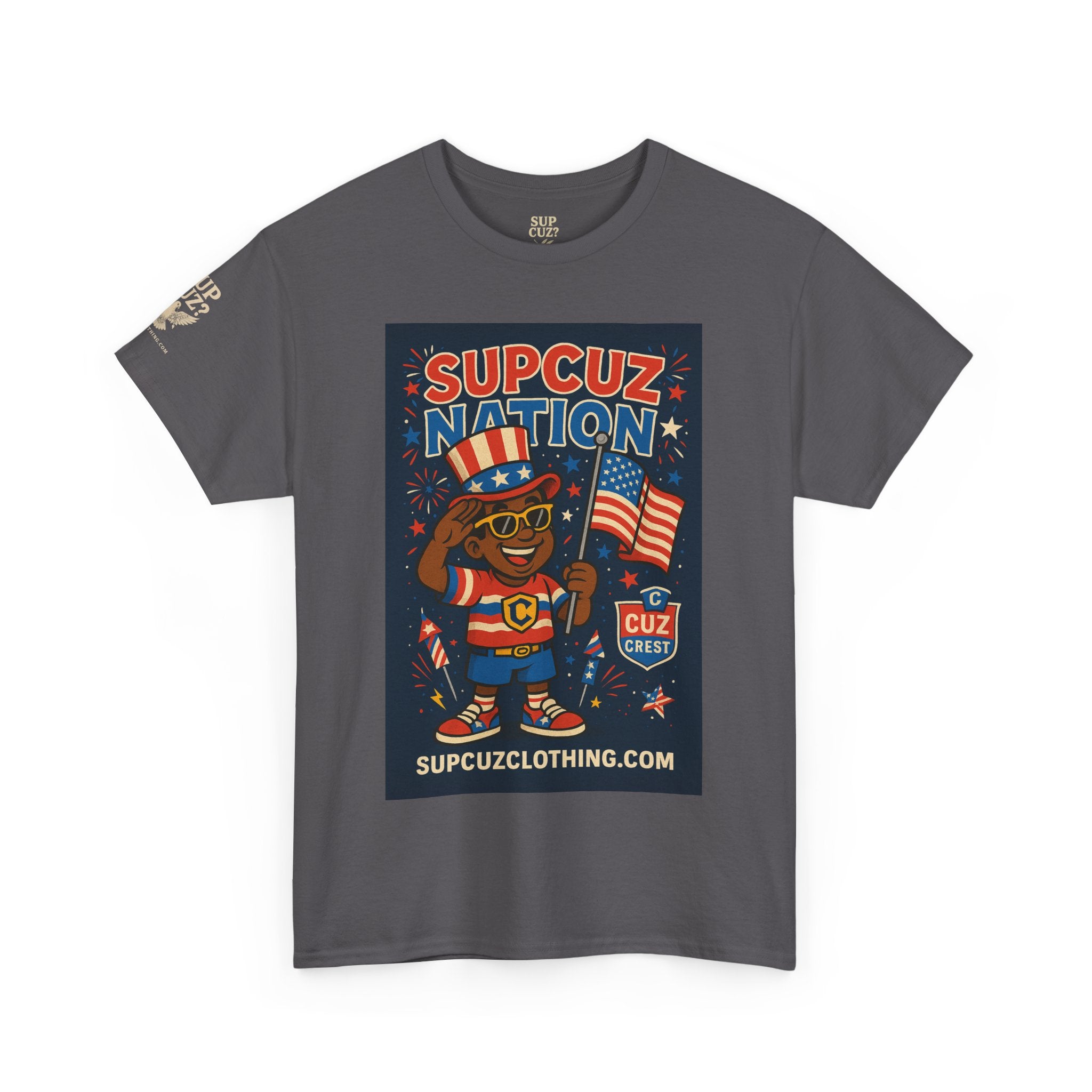 4th of July Launch Tee 2/6 - Unisex Heavy Cotton Tee
