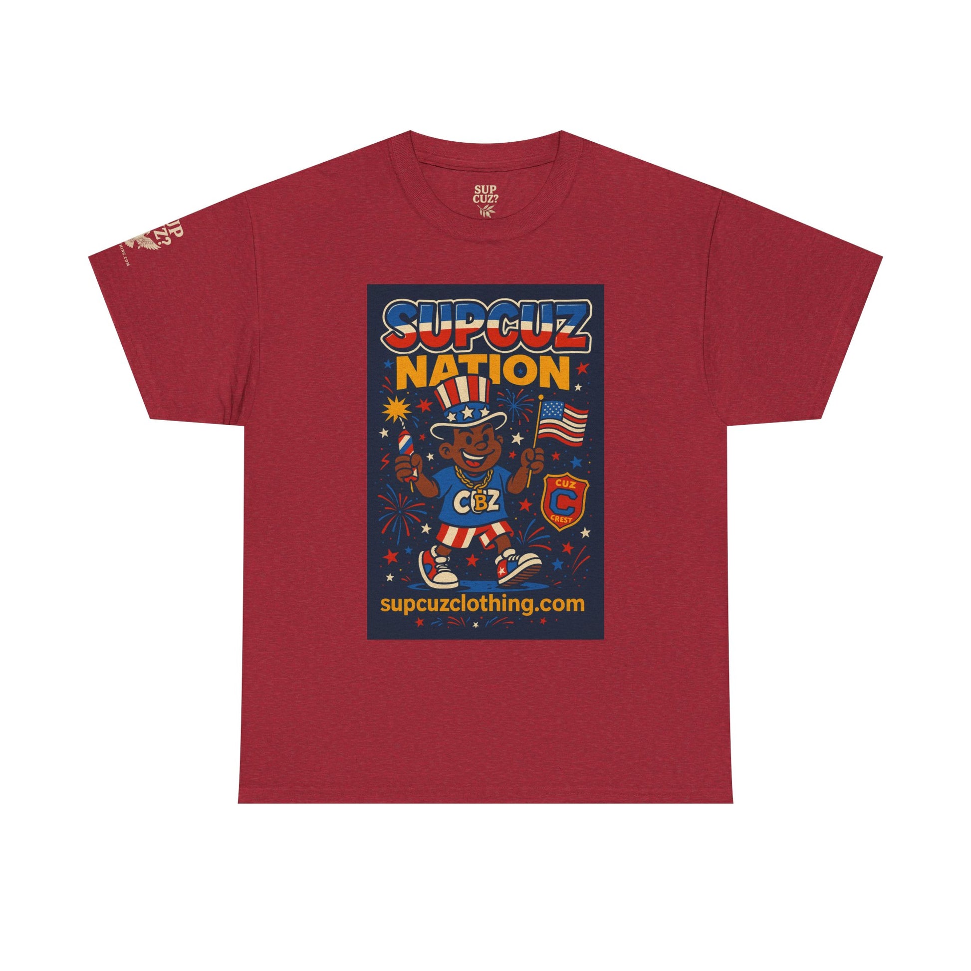 4th of July Launch Tee 1/6 - Unisex Heavy Cotton Tee