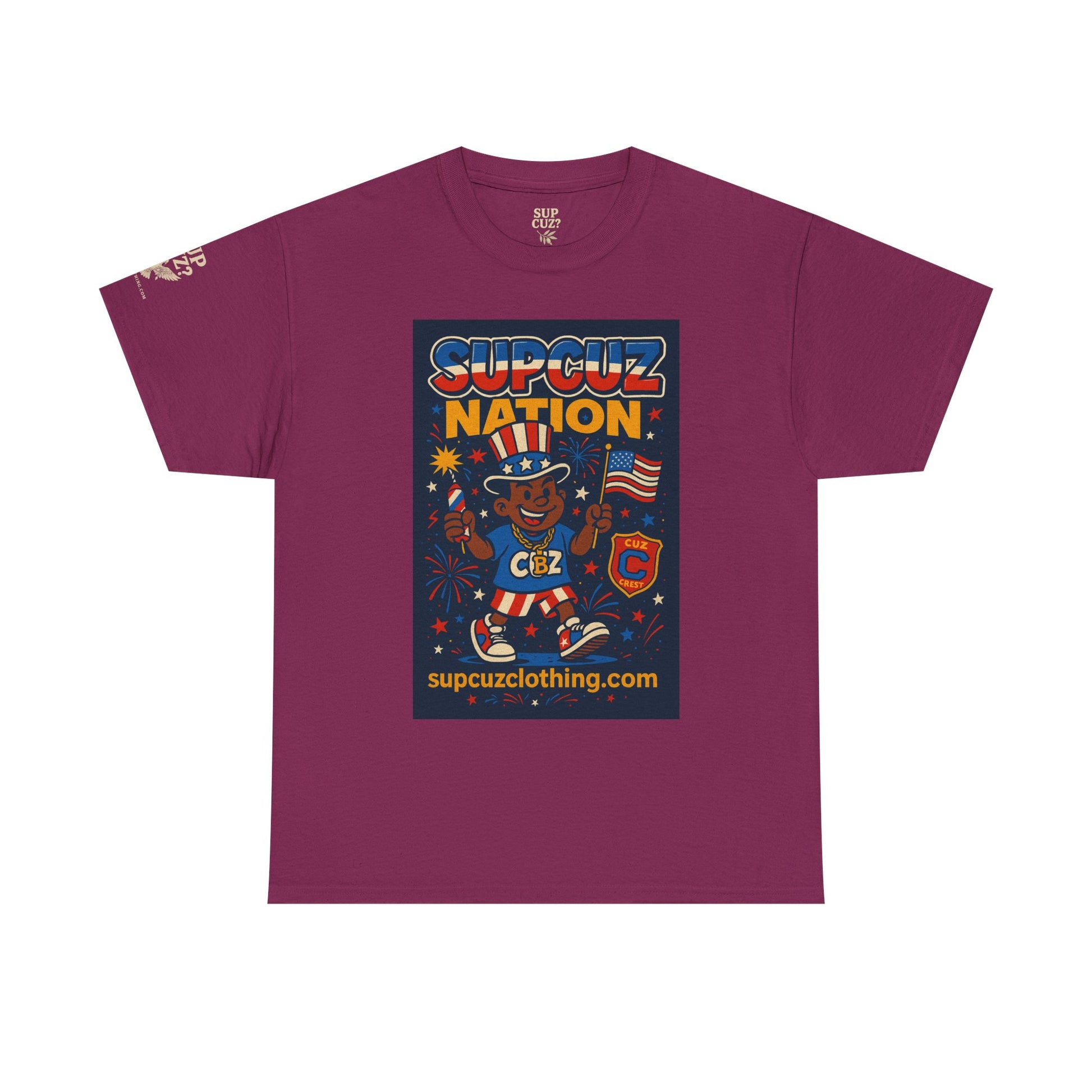 4th of July Launch Tee 1/6 - Unisex Heavy Cotton Tee
