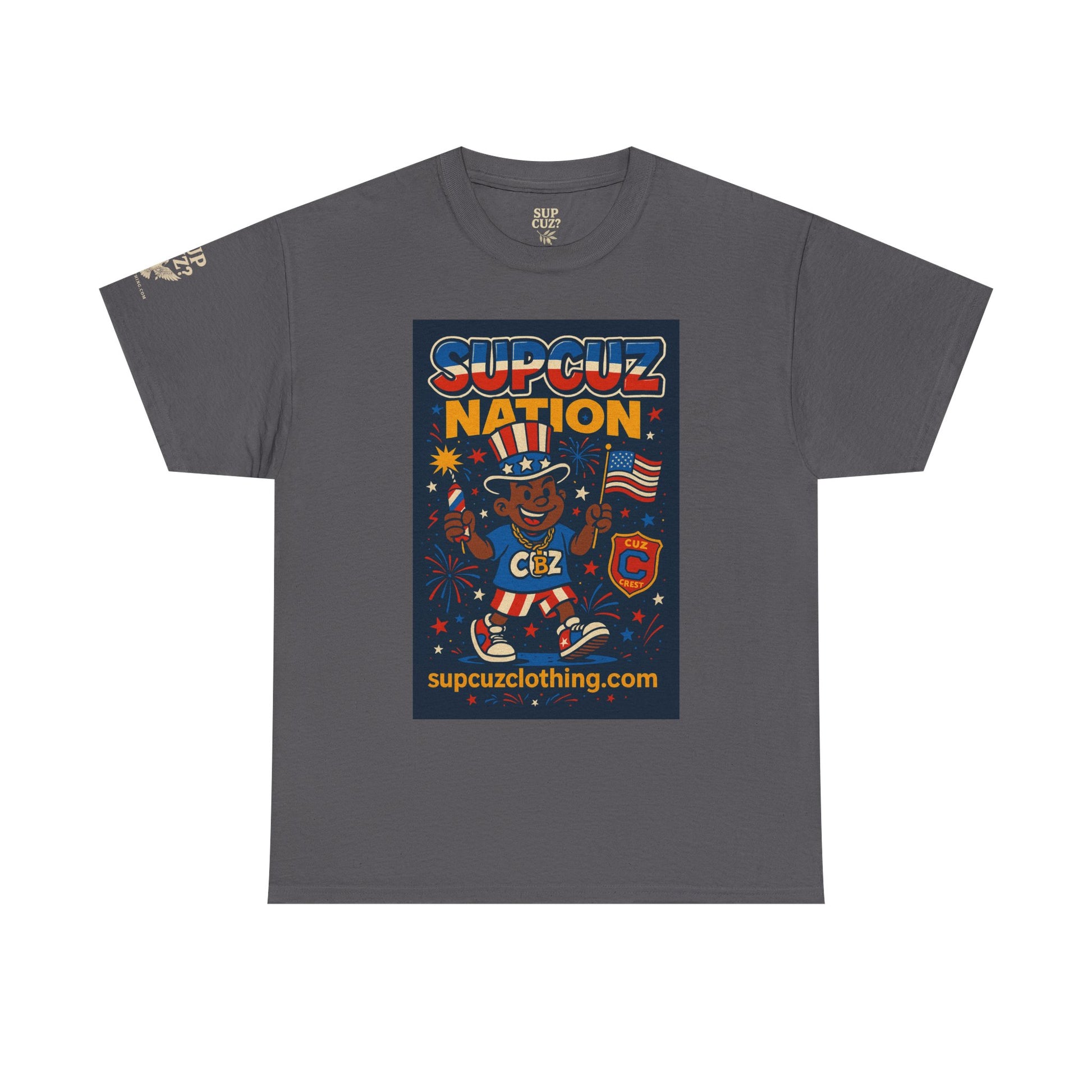 4th of July Launch Tee 1/6 - Unisex Heavy Cotton Tee