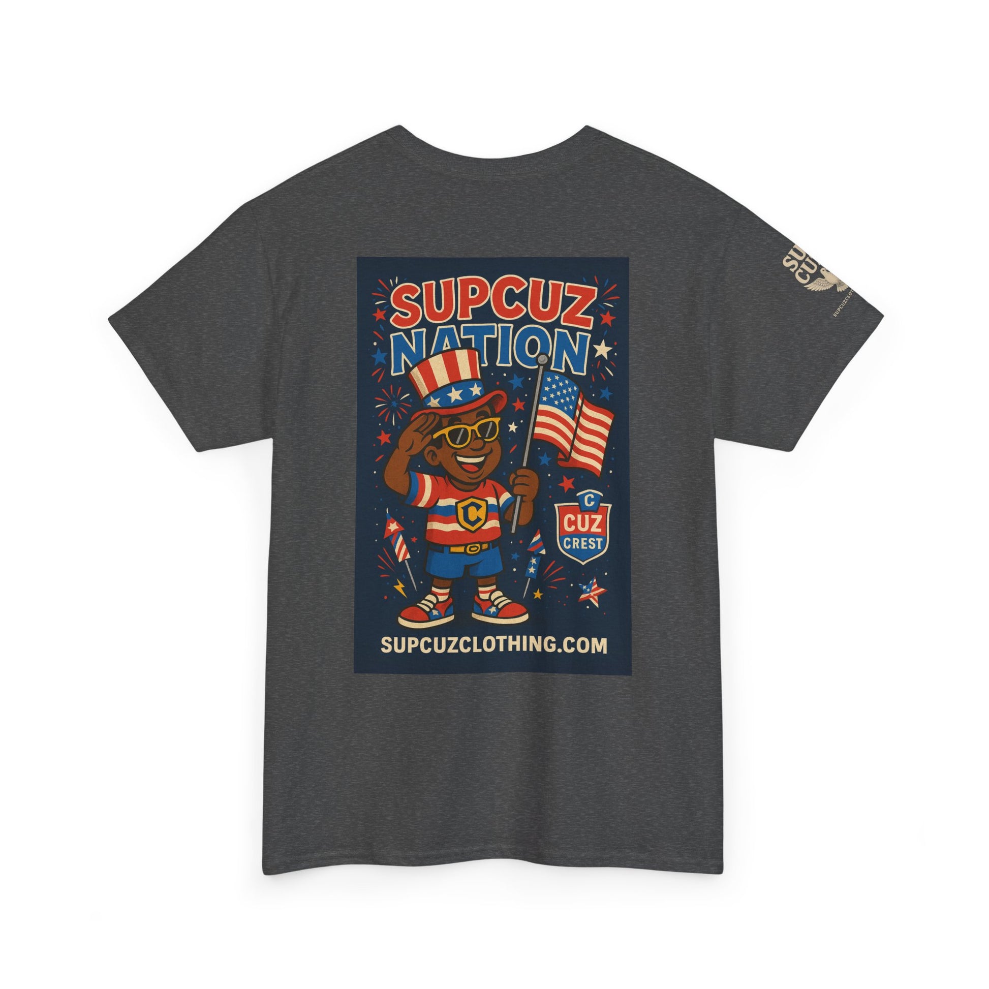 4th of July Launch Tee 2/6 - Unisex Heavy Cotton Tee