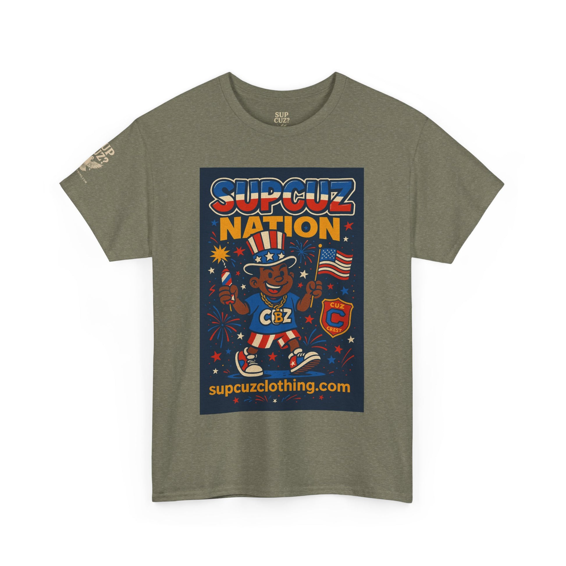 4th of July Launch Tee 1/6 - Unisex Heavy Cotton Tee