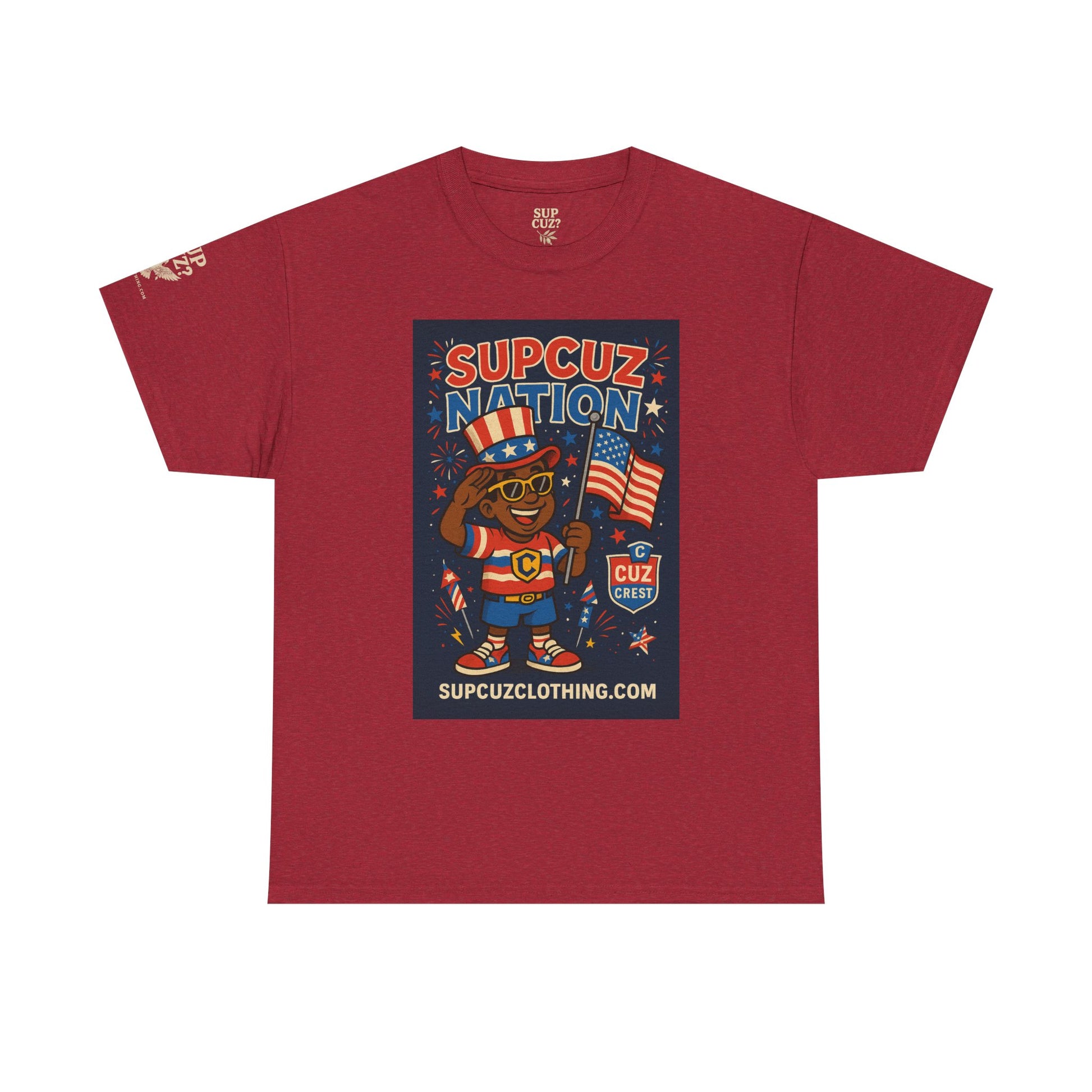4th of July Launch Tee 2/6 - Unisex Heavy Cotton Tee