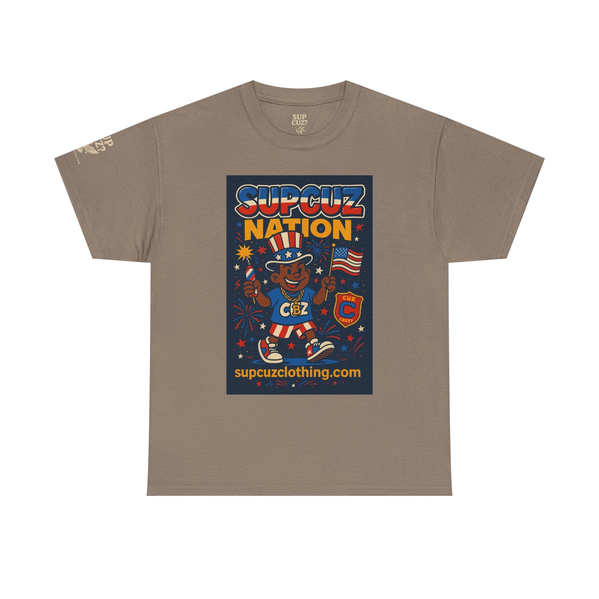4th of July Launch Tee 1/6 - Unisex Heavy Cotton Tee