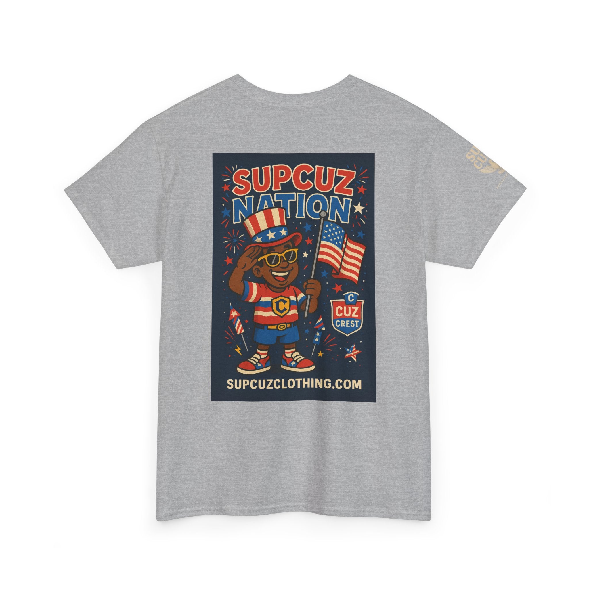 4th of July Launch Tee 2/6 - Unisex Heavy Cotton Tee