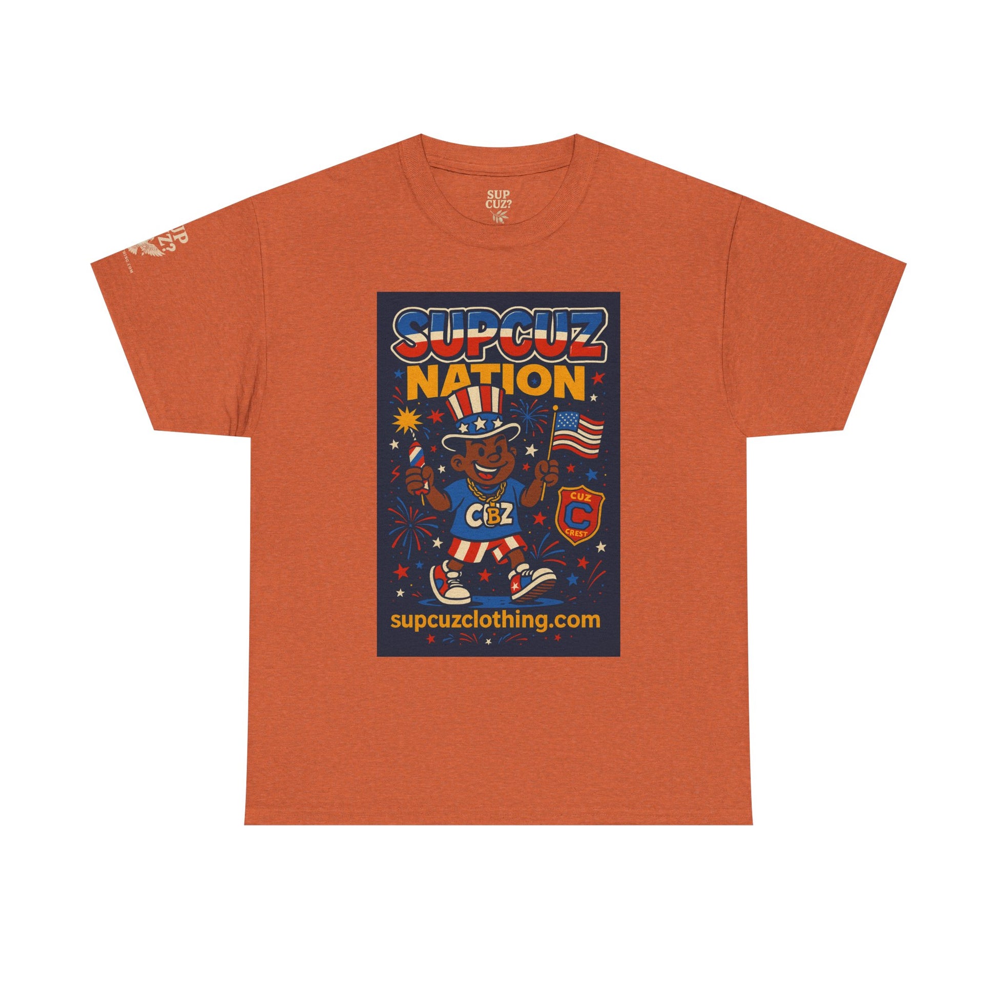 4th of July Launch Tee 1/6 - Unisex Heavy Cotton Tee
