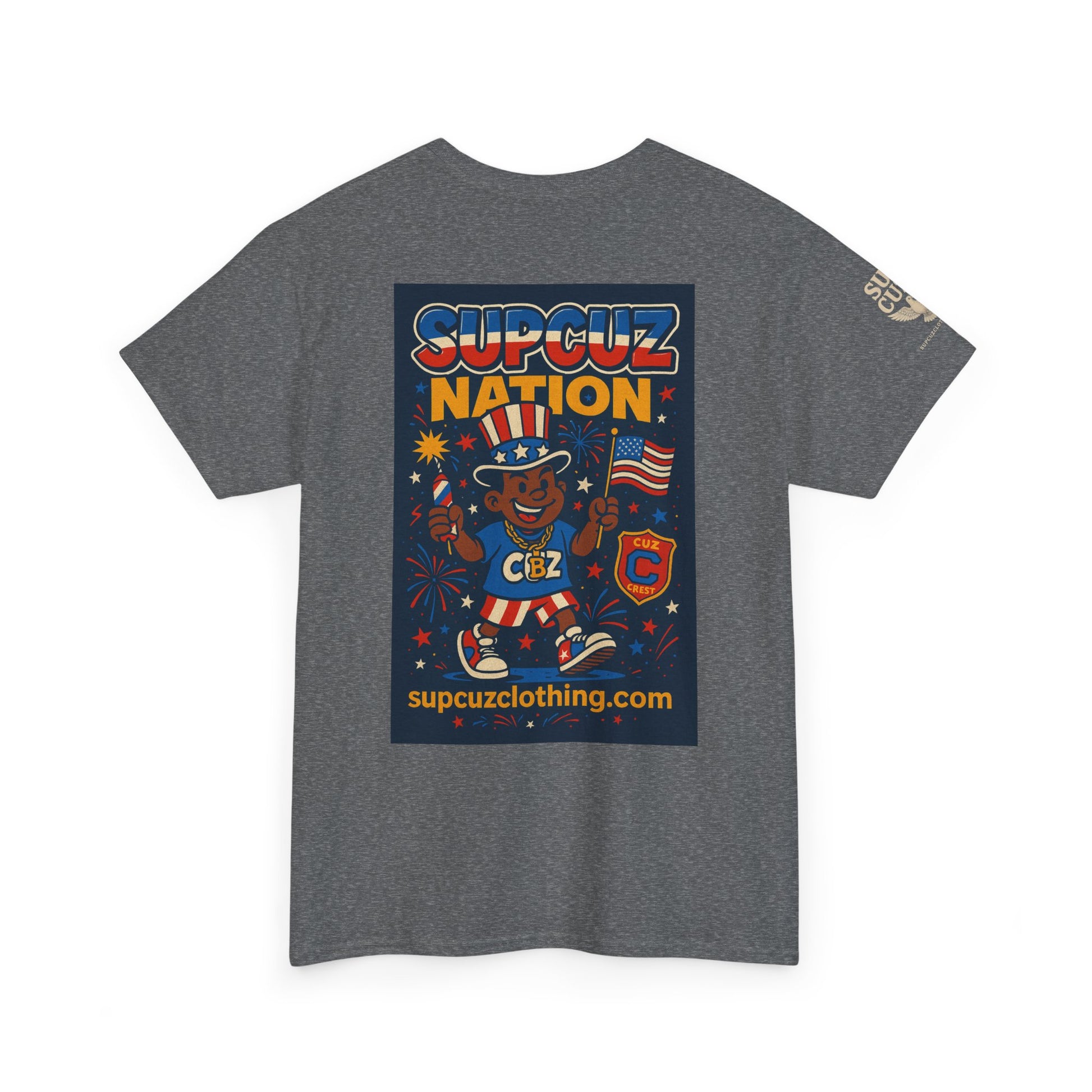4th of July Launch Tee 1/6 - Unisex Heavy Cotton Tee