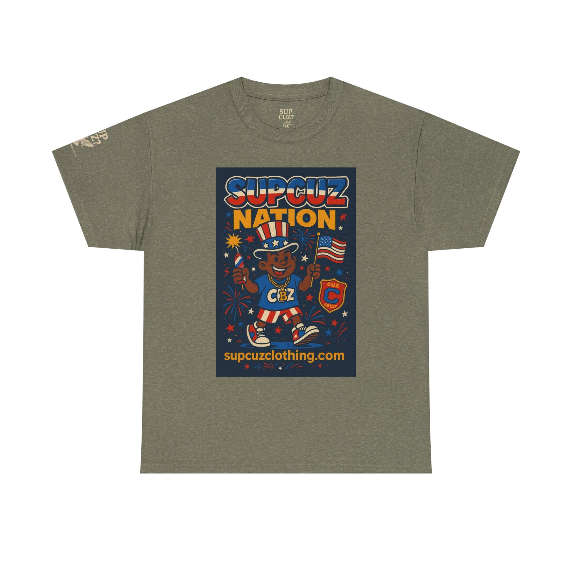 4th of July Launch Tee 1/6 - Unisex Heavy Cotton Tee