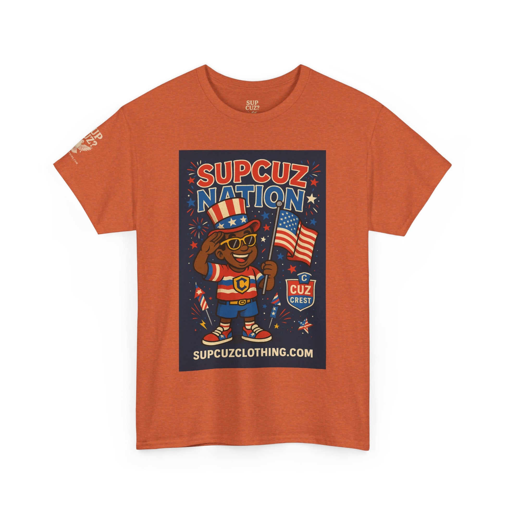 4th of July Launch Tee 2/6 - Unisex Heavy Cotton Tee
