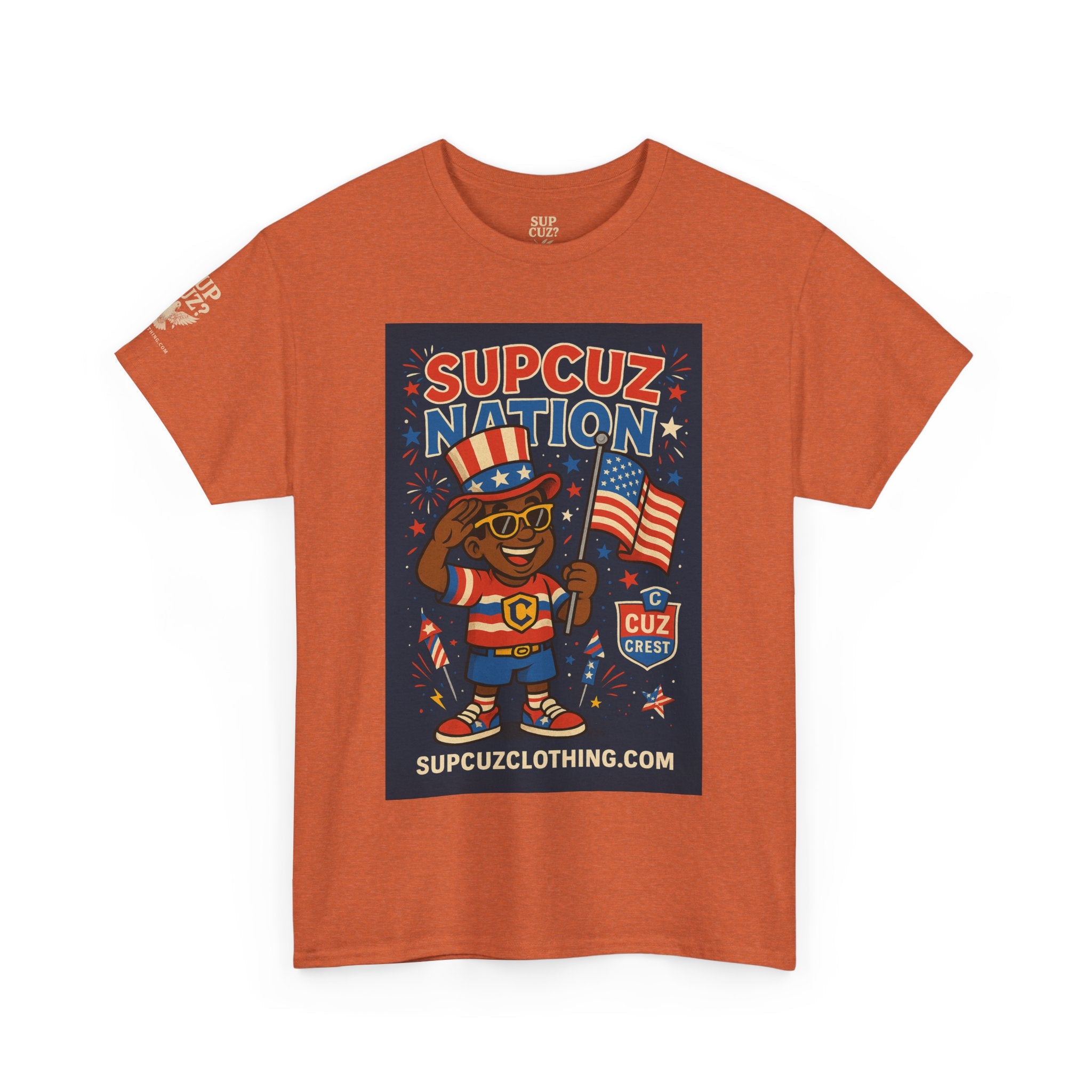 4th of July Launch Tee 2/6 - Unisex Heavy Cotton Tee