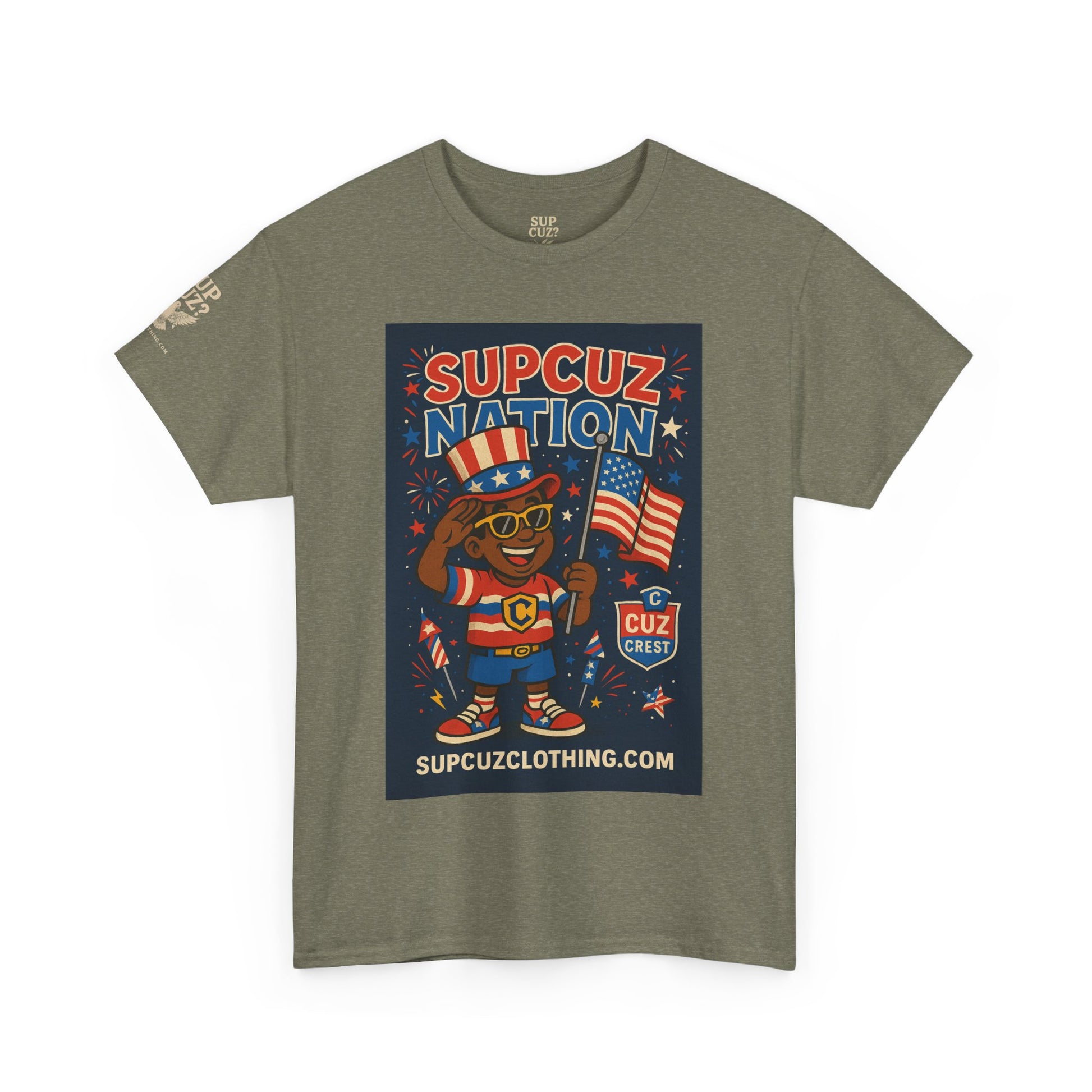 4th of July Launch Tee 2/6 - Unisex Heavy Cotton Tee