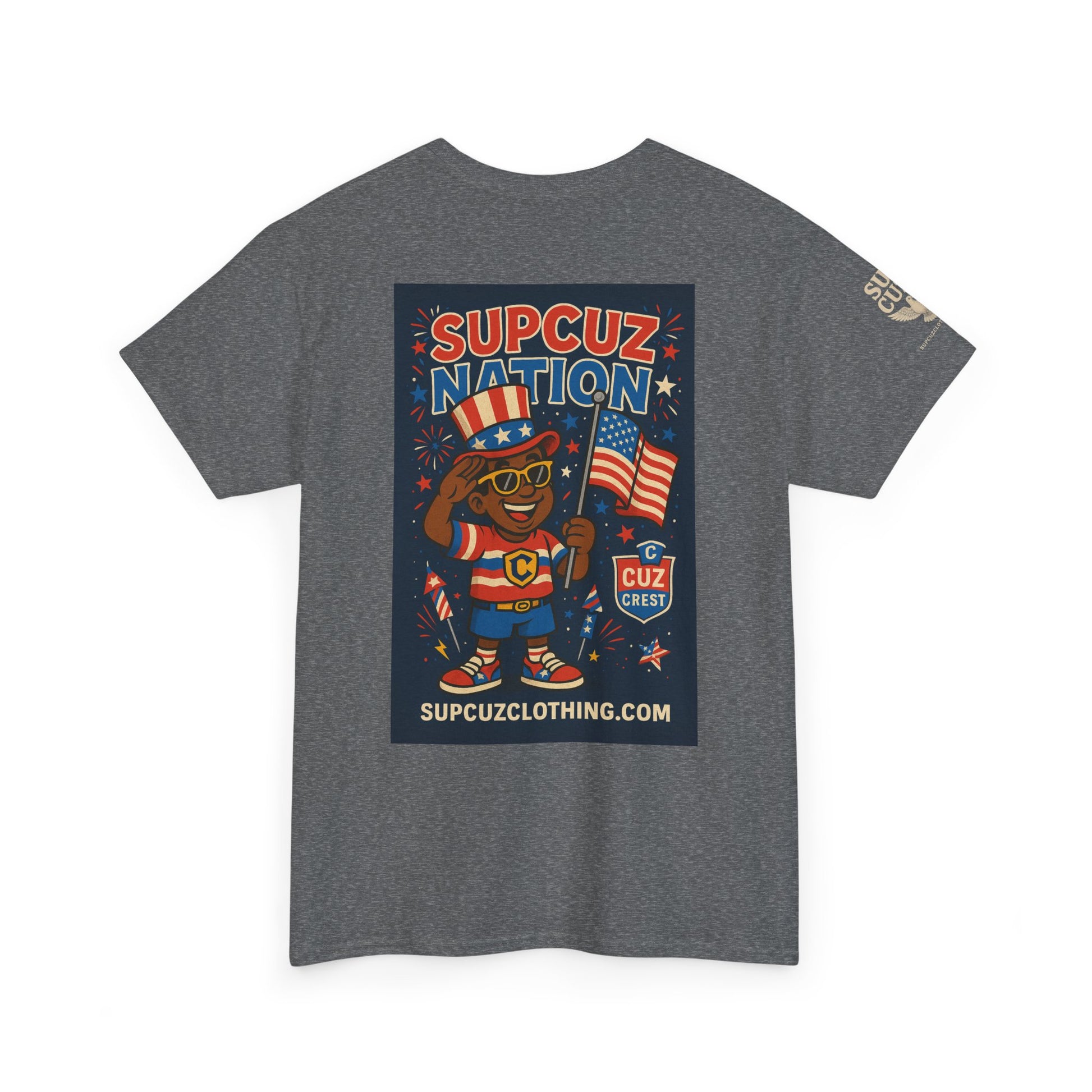 4th of July Launch Tee 2/6 - Unisex Heavy Cotton Tee