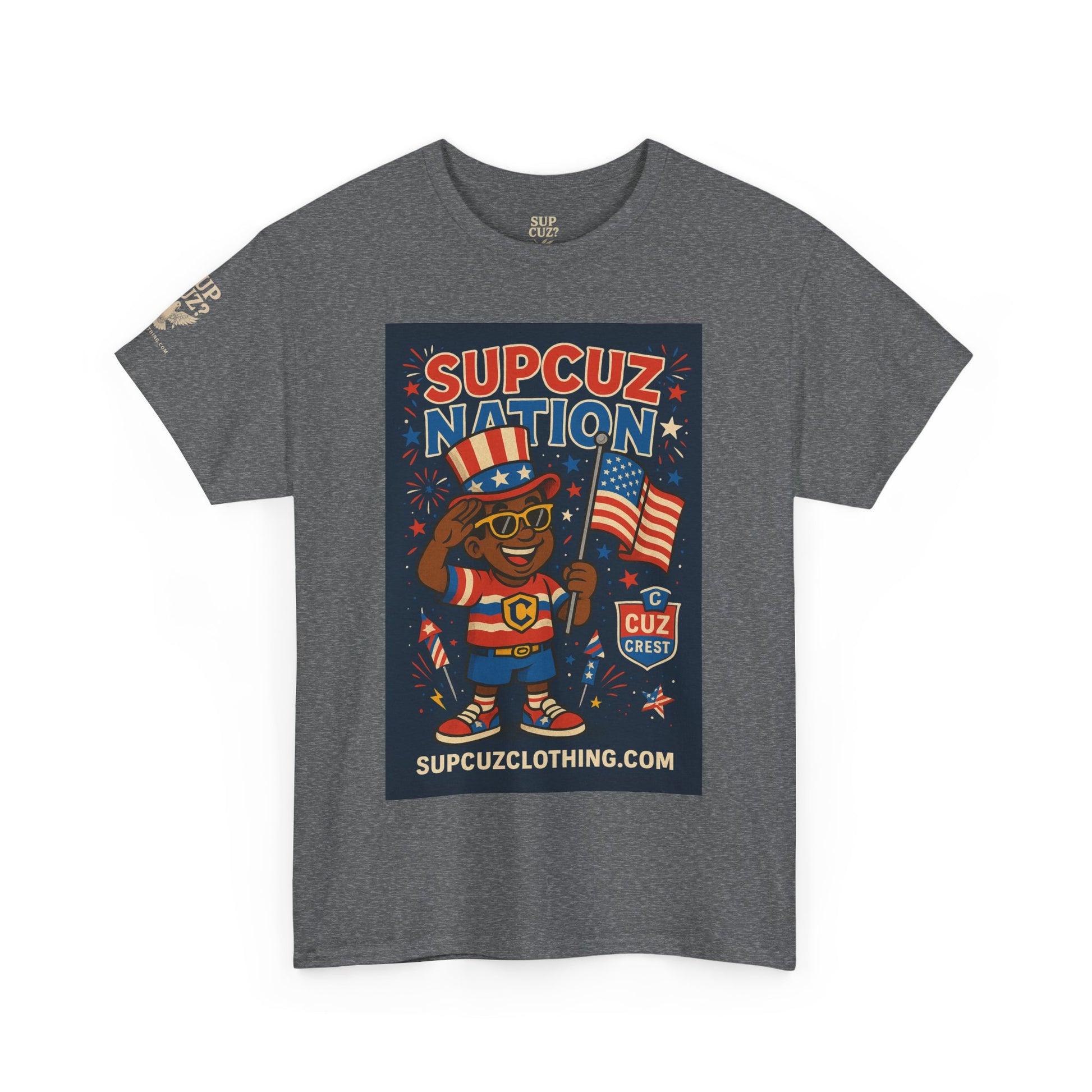 4th of July Launch Tee 2/6 - Unisex Heavy Cotton Tee
