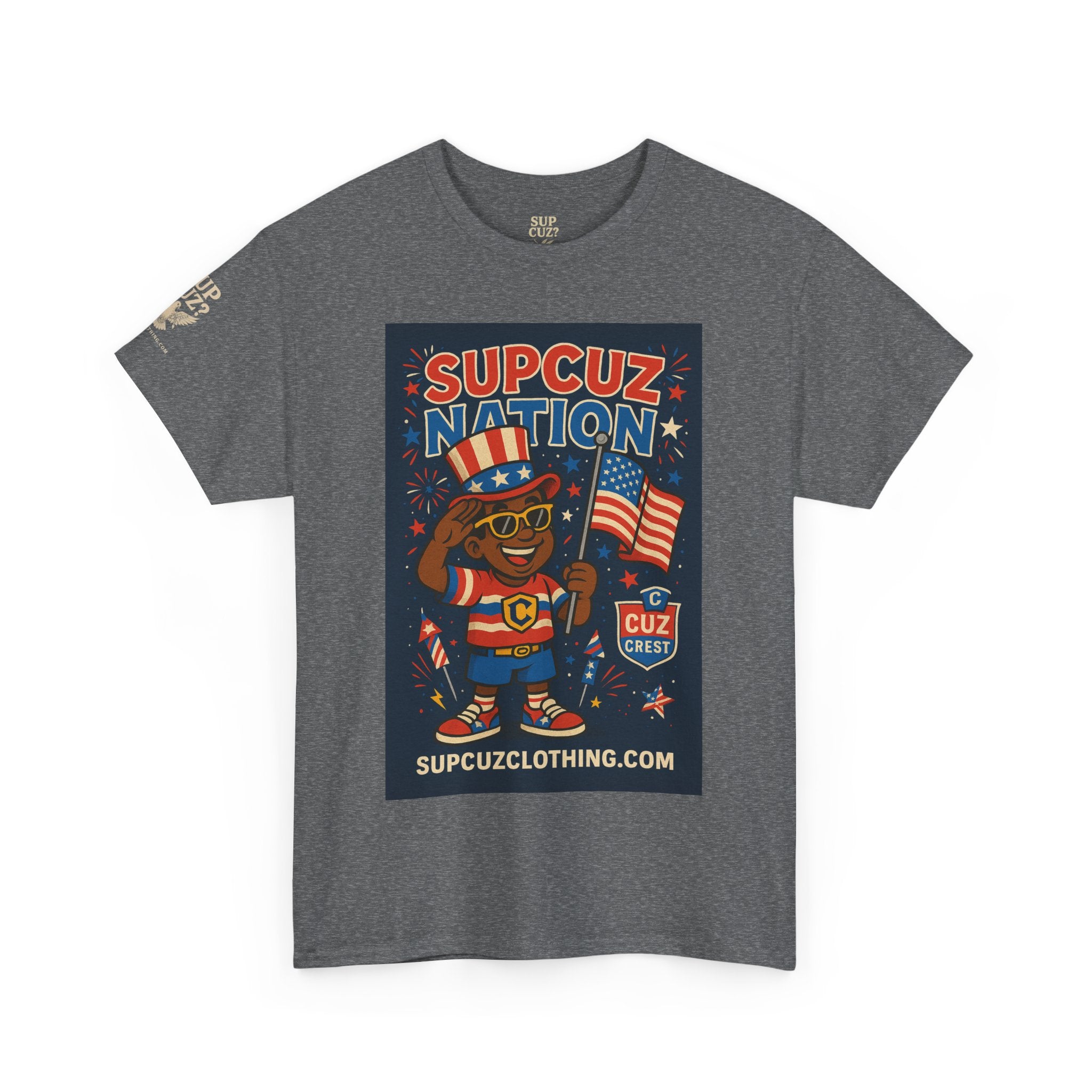 4th of July Launch Tee 2/6 - Unisex Heavy Cotton Tee