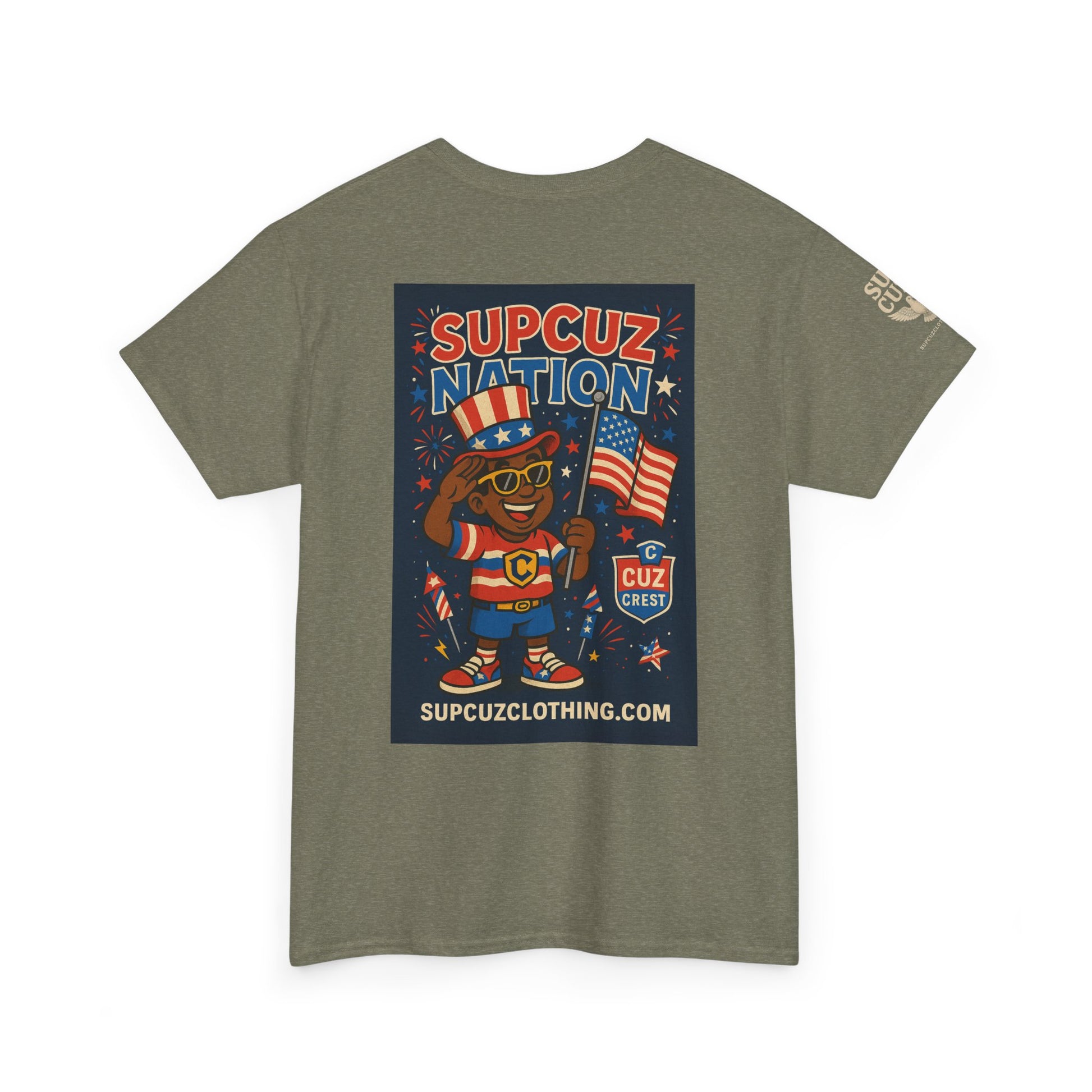 4th of July Launch Tee 2/6 - Unisex Heavy Cotton Tee