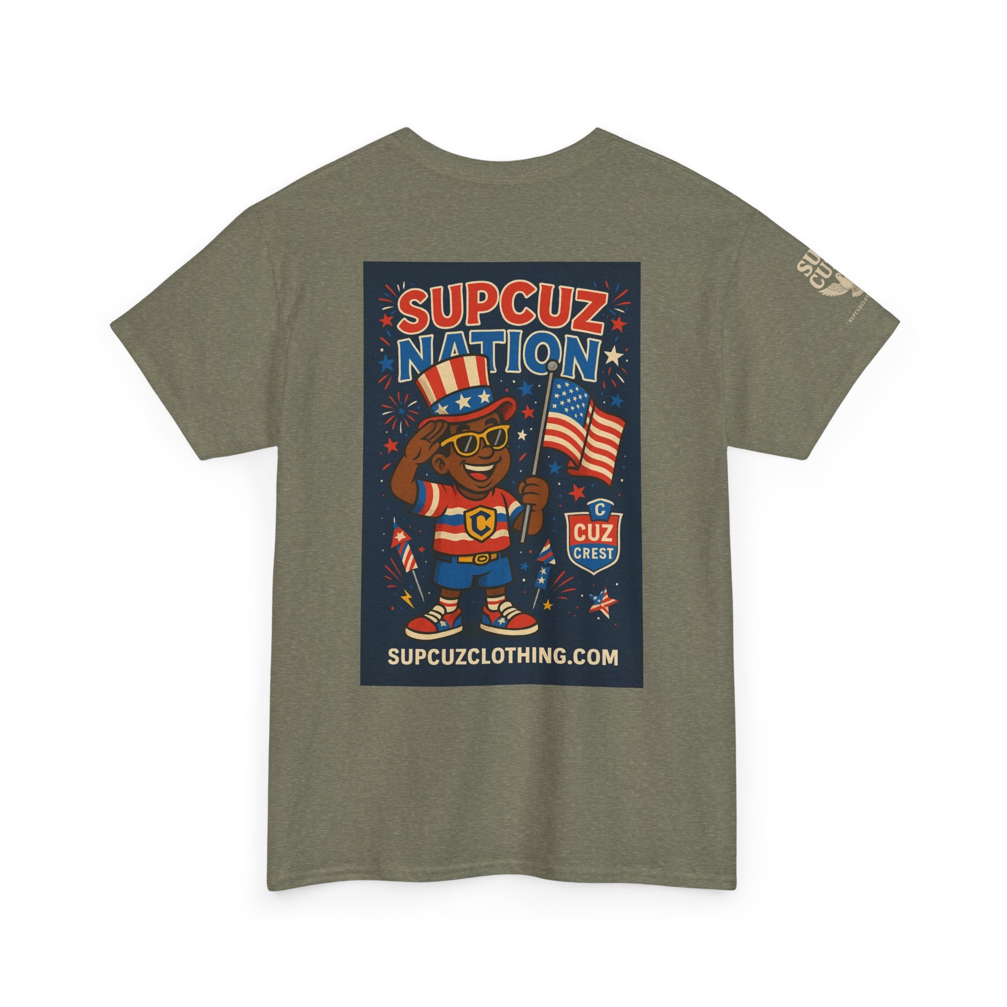 4th of July Launch Tee 2/6 - Unisex Heavy Cotton Tee