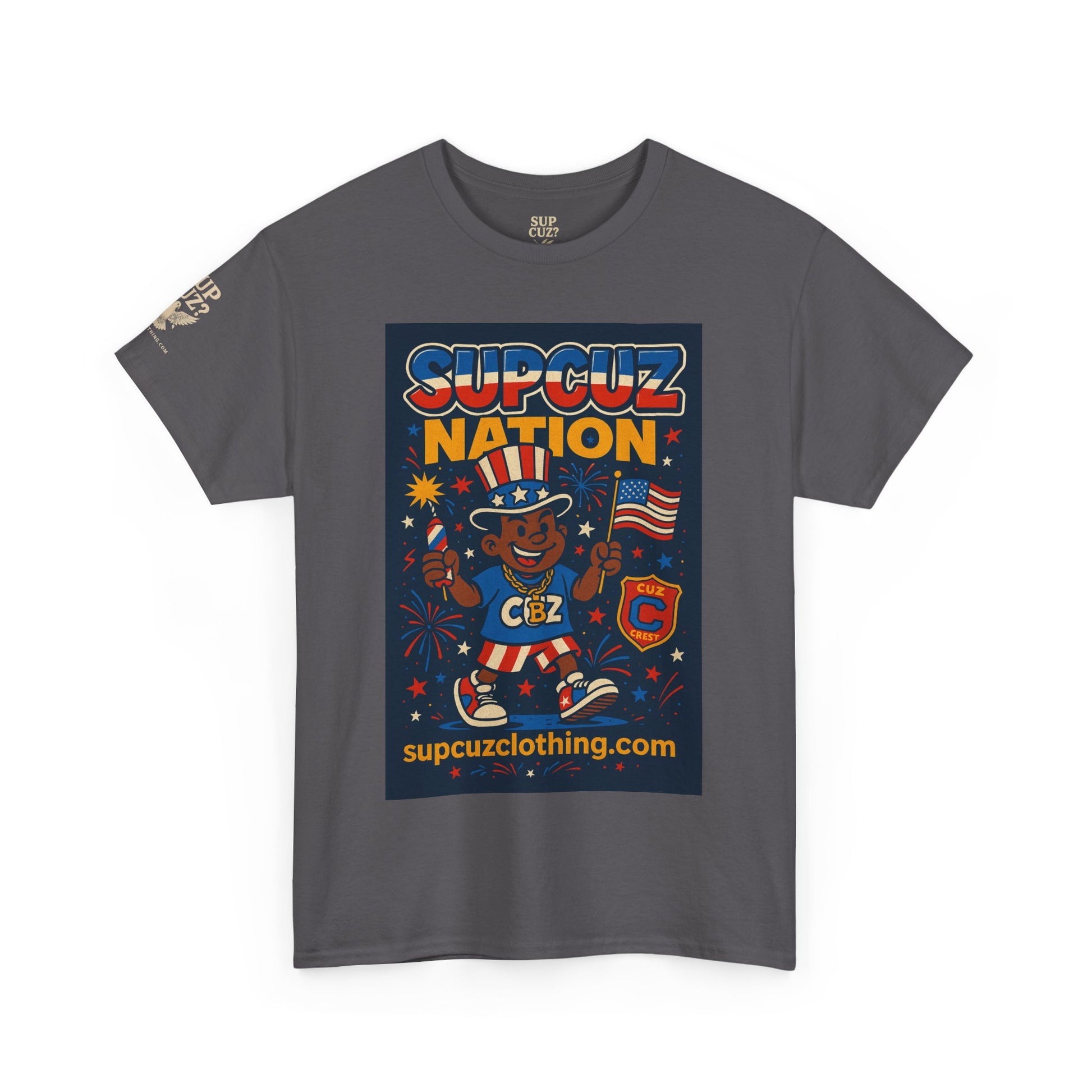 4th of July Launch Tee 1/6 - Unisex Heavy Cotton Tee