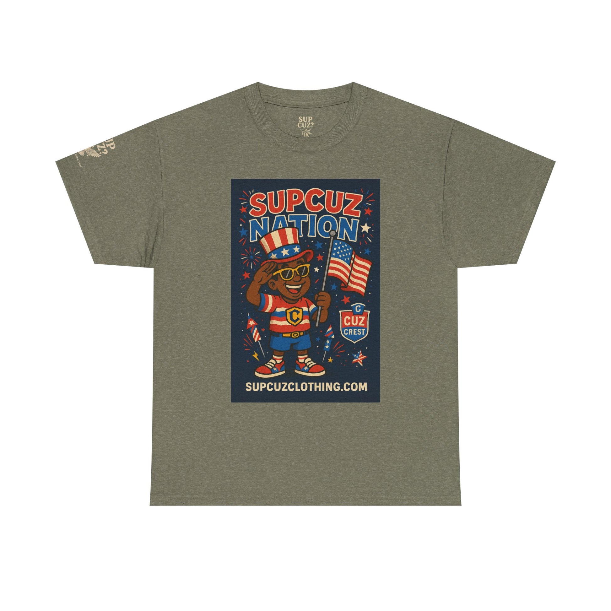 4th of July Launch Tee 2/6 - Unisex Heavy Cotton Tee