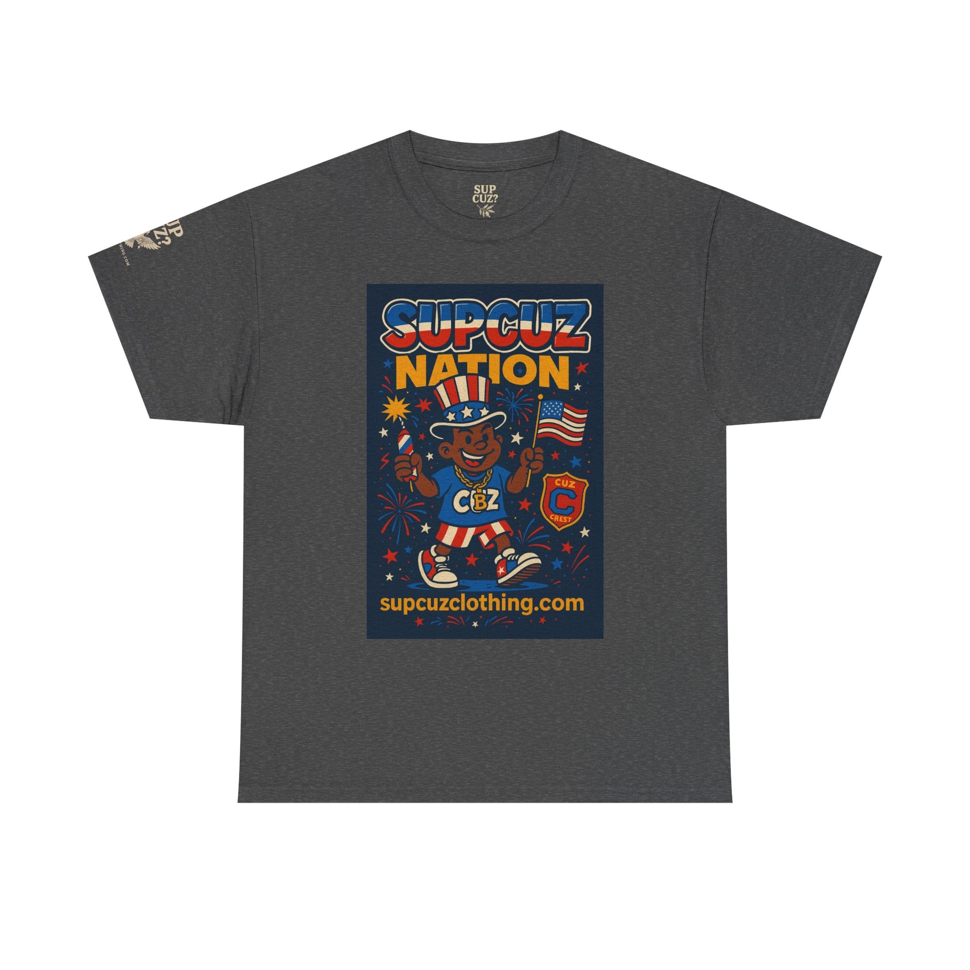 4th of July Launch Tee 1/6 - Unisex Heavy Cotton Tee