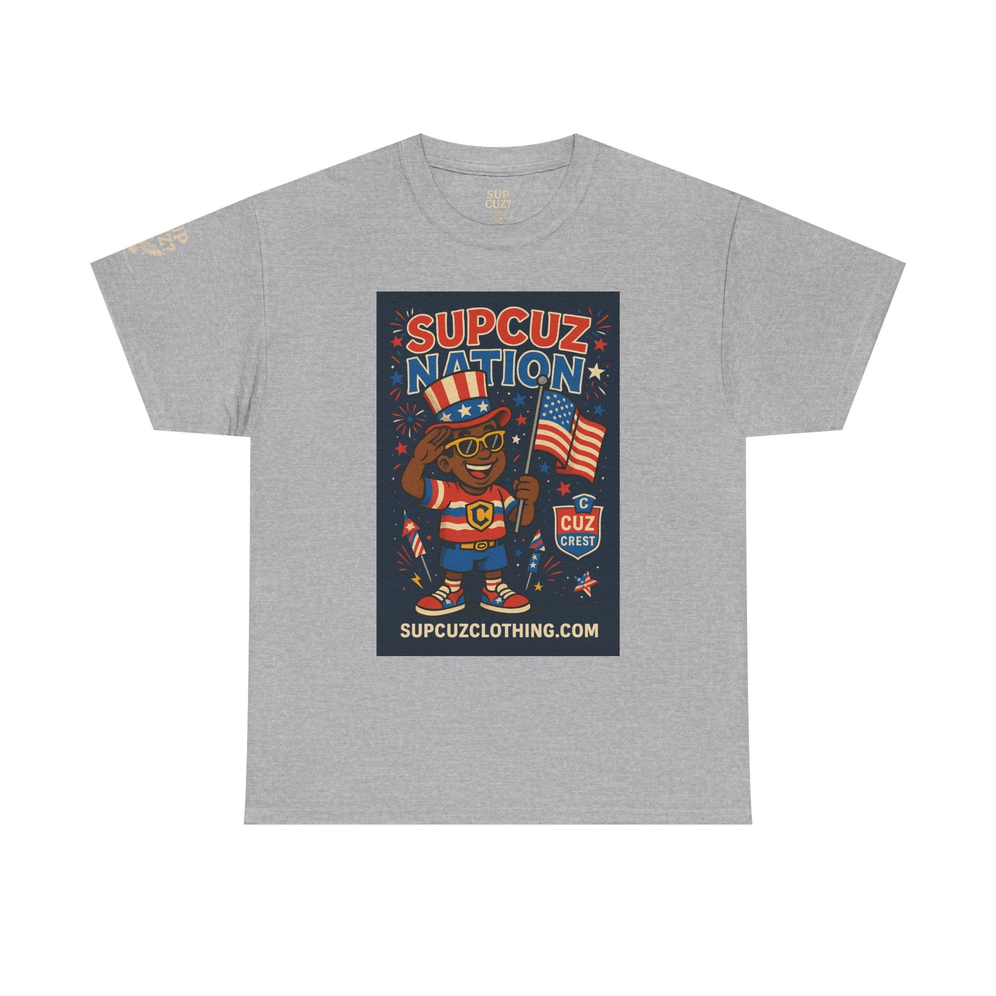 4th of July Launch Tee 2/6 - Unisex Heavy Cotton Tee