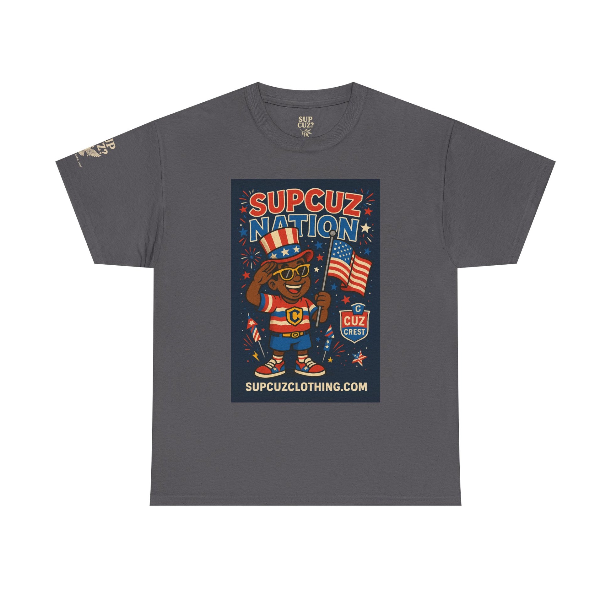 4th of July Launch Tee 2/6 - Unisex Heavy Cotton Tee
