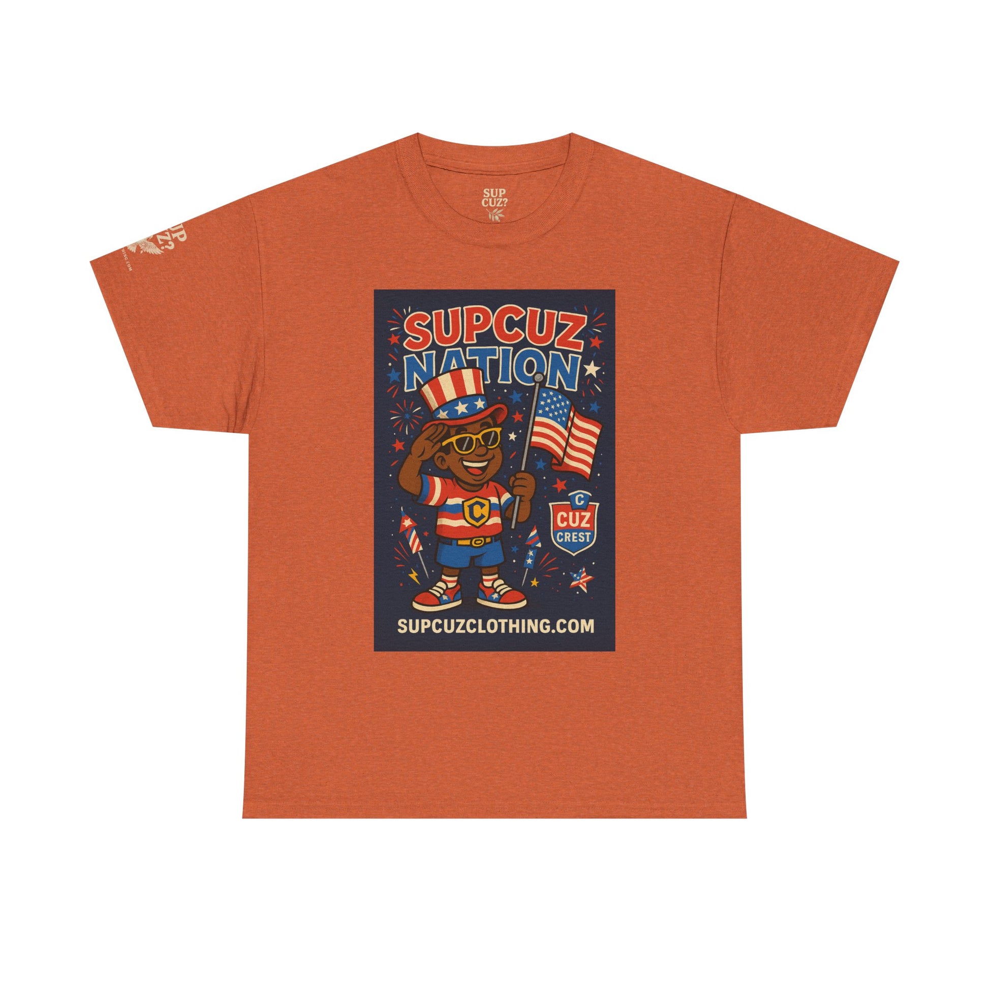 4th of July Launch Tee 2/6 - Unisex Heavy Cotton Tee