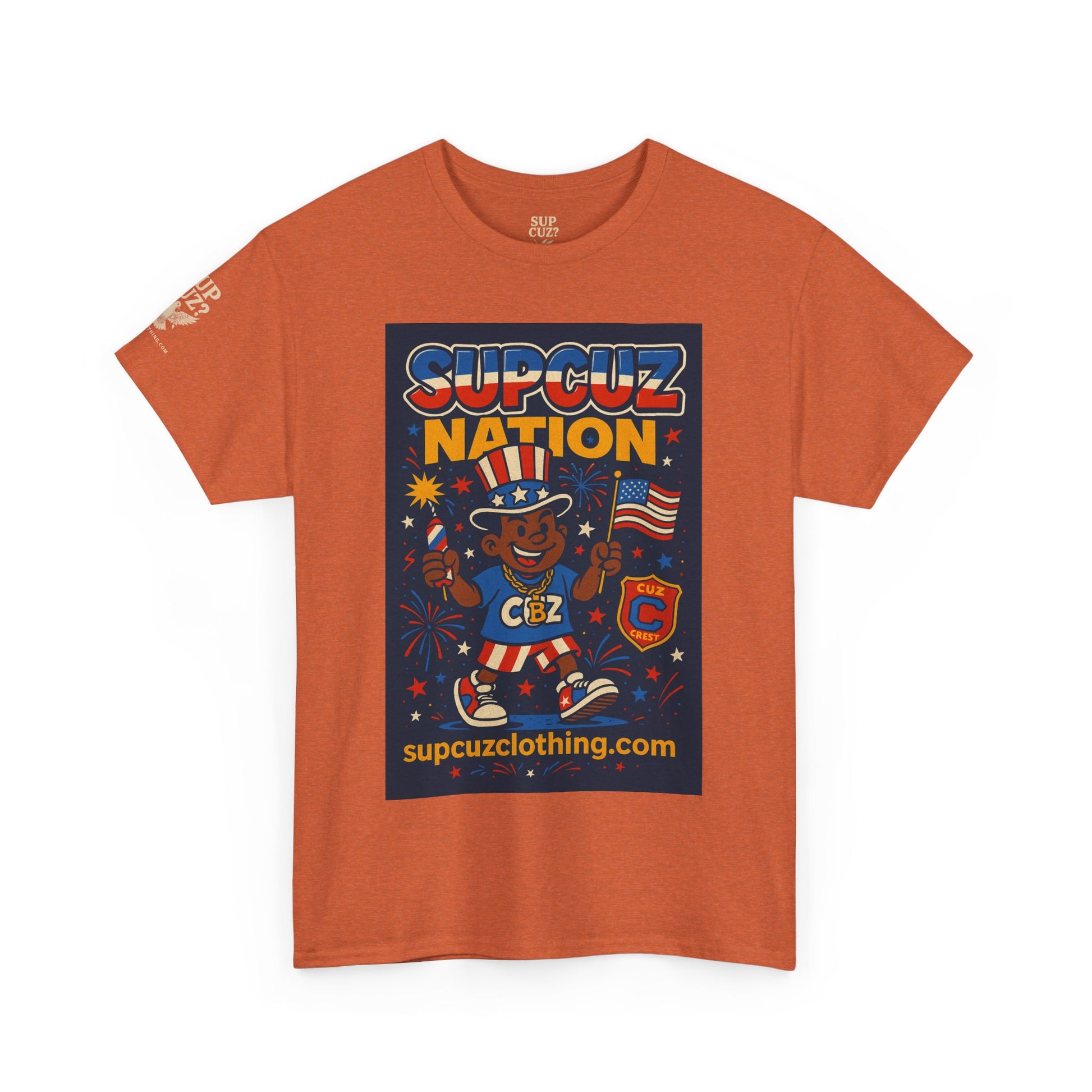 4th of July Launch Tee 1/6 - Unisex Heavy Cotton Tee