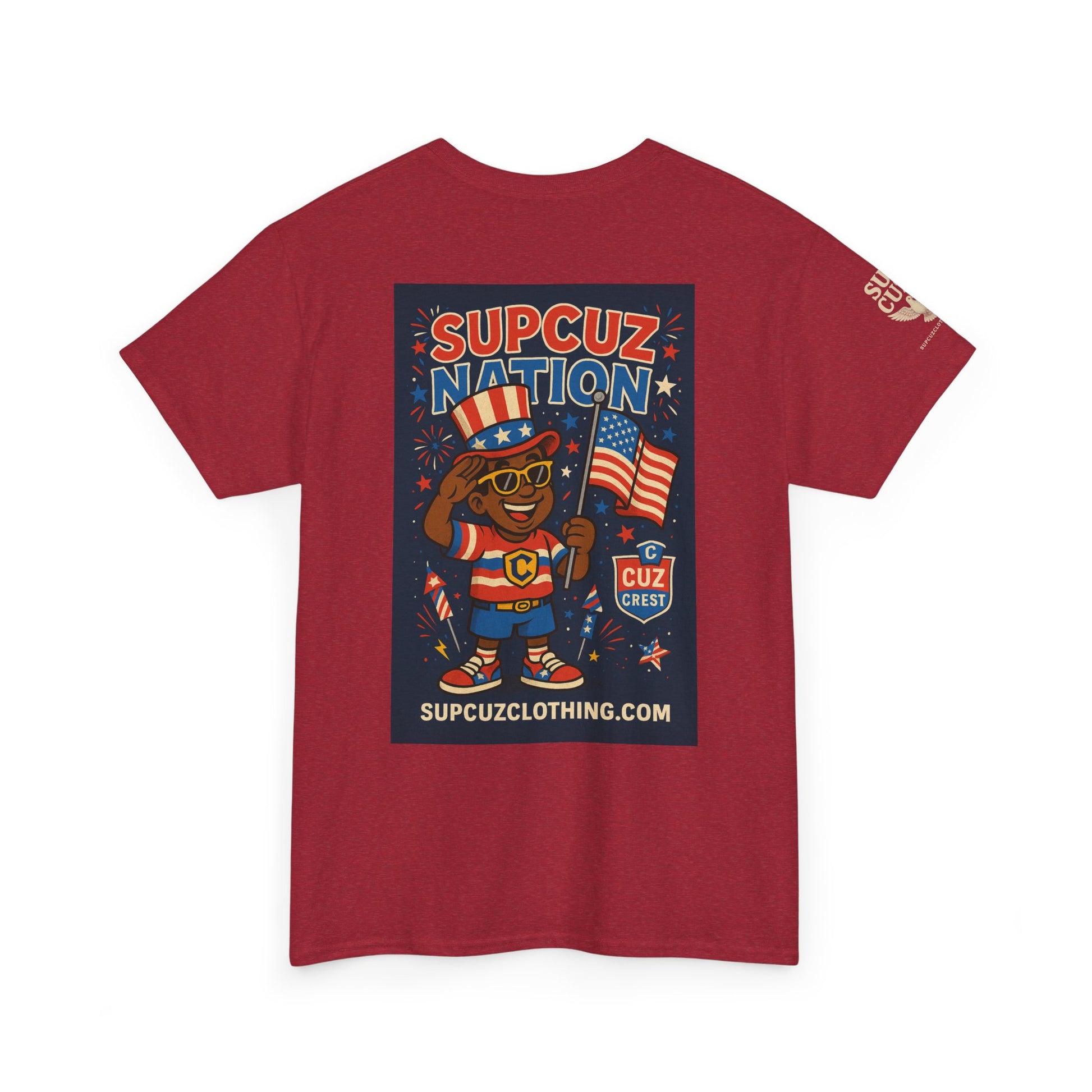 4th of July Launch Tee 2/6 - Unisex Heavy Cotton Tee