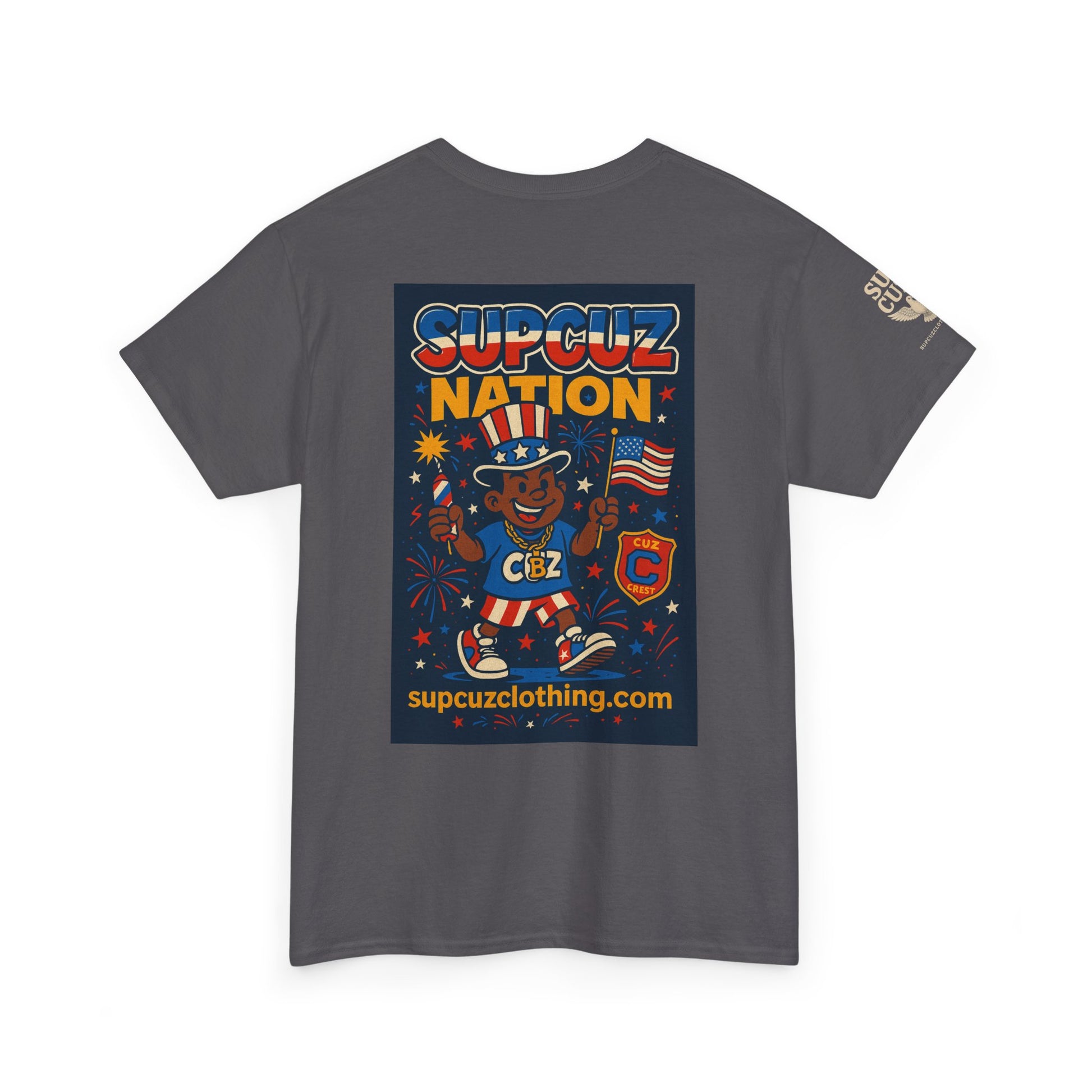 4th of July Launch Tee 1/6 - Unisex Heavy Cotton Tee