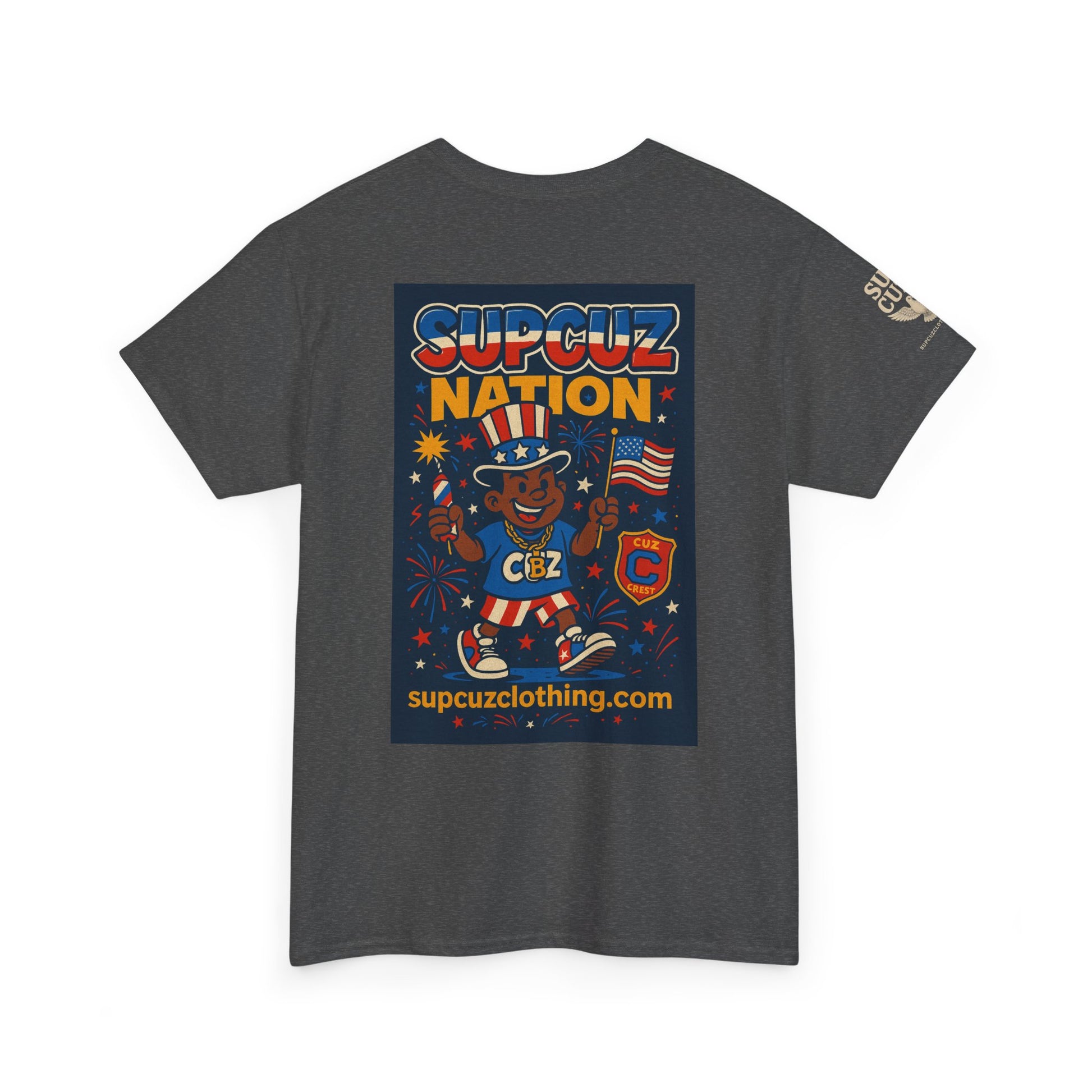 4th of July Launch Tee 1/6 - Unisex Heavy Cotton Tee