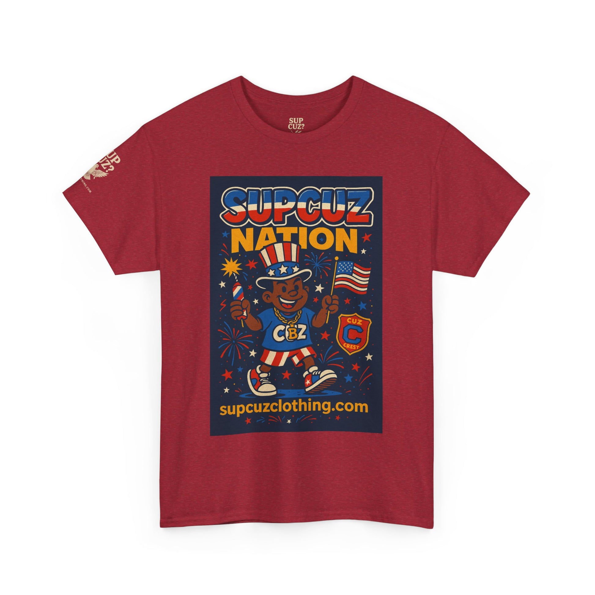 4th of July Launch Tee 1/6 - Unisex Heavy Cotton Tee