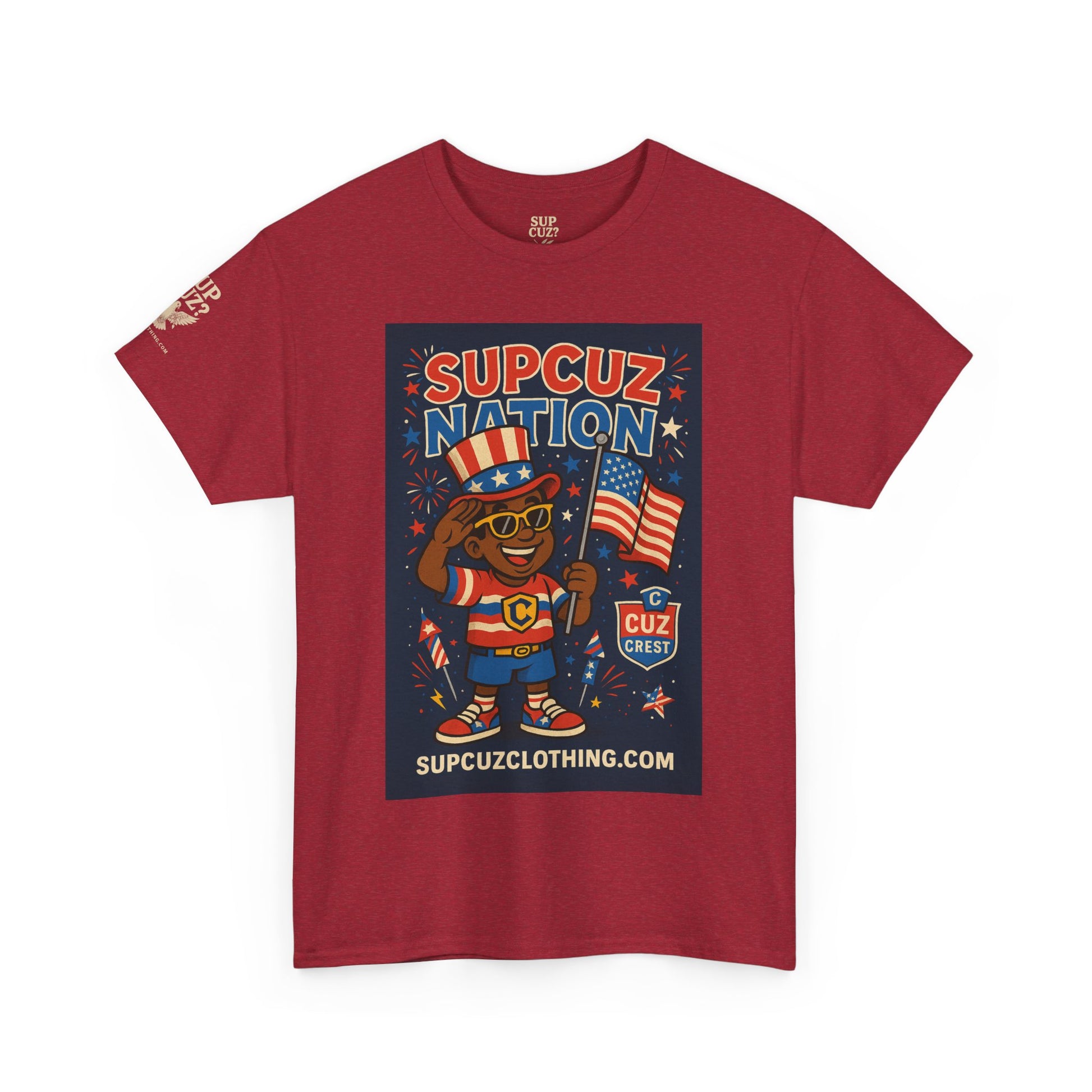 4th of July Launch Tee 2/6 - Unisex Heavy Cotton Tee