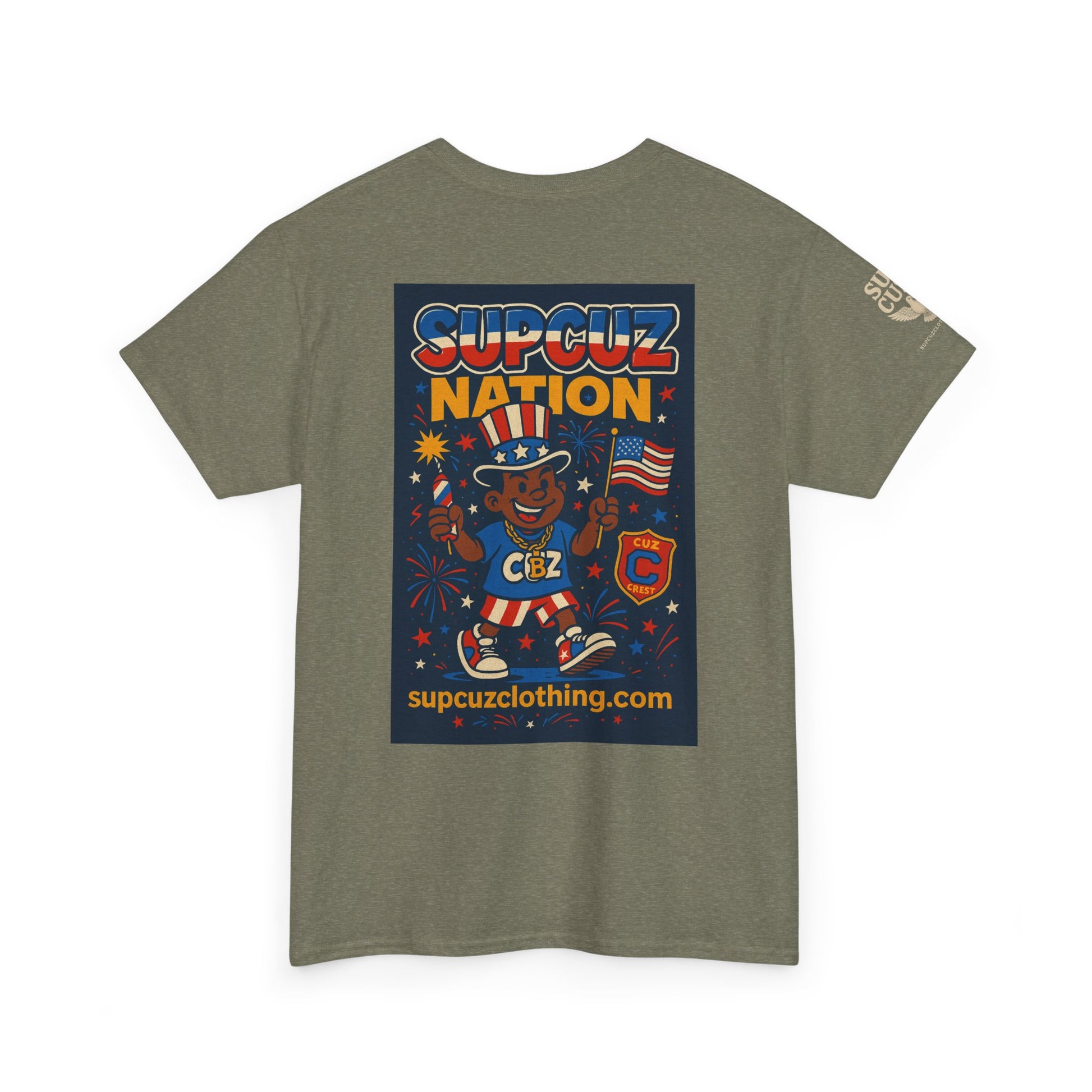 4th of July Launch Tee 1/6 - Unisex Heavy Cotton Tee