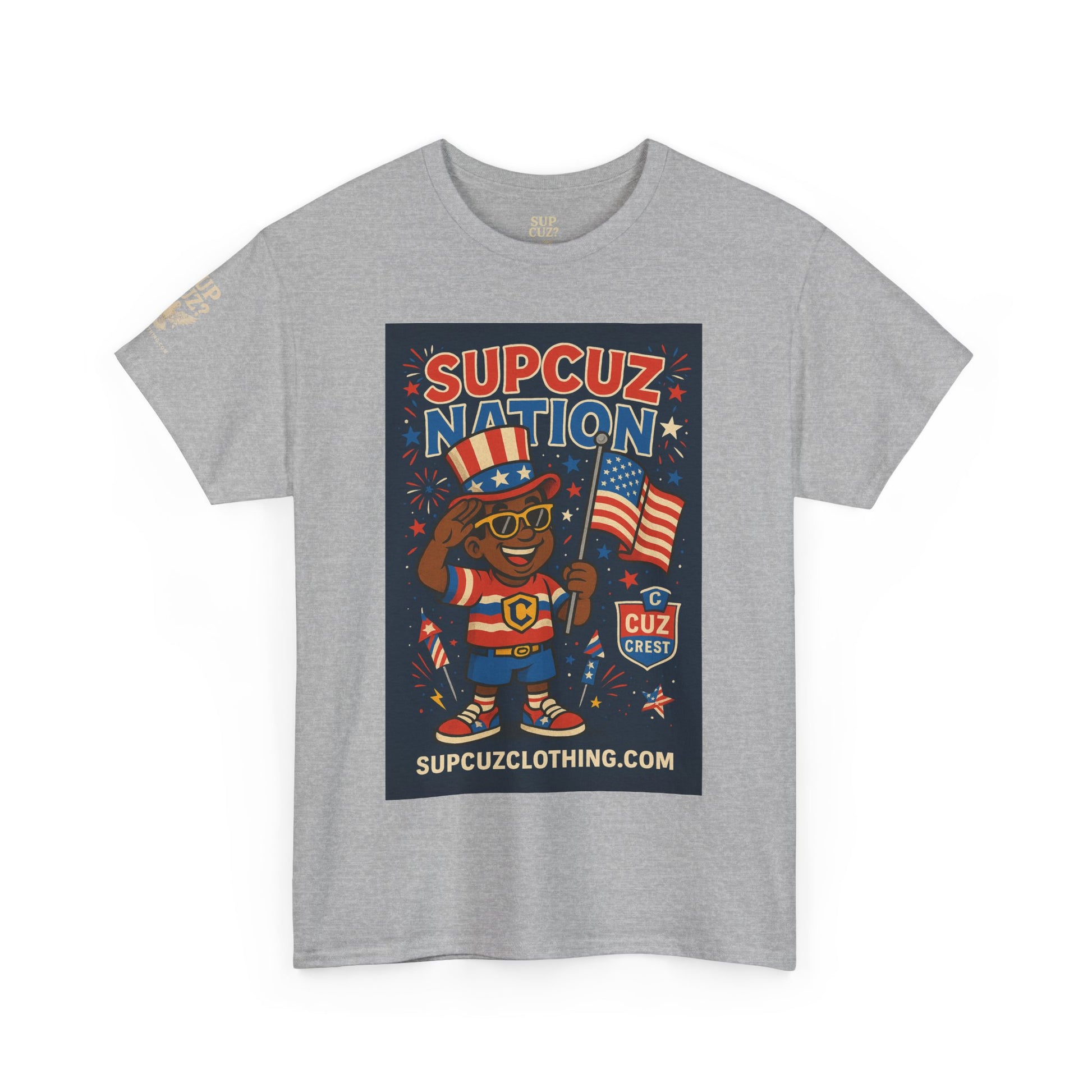 4th of July Launch Tee 2/6 - Unisex Heavy Cotton Tee