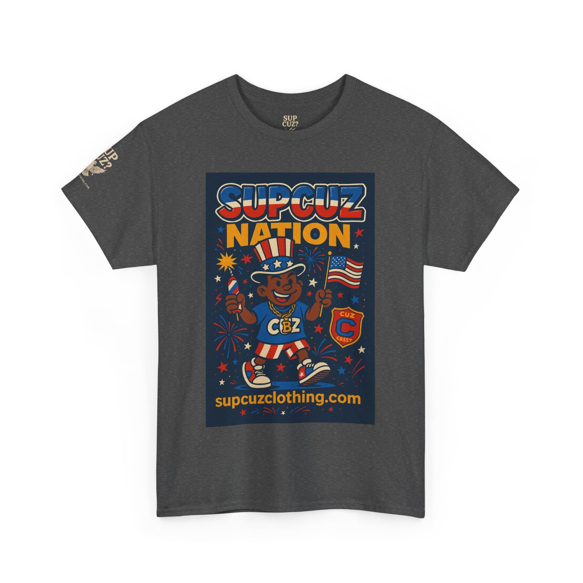 4th of July Launch Tee 1/6 - Unisex Heavy Cotton Tee