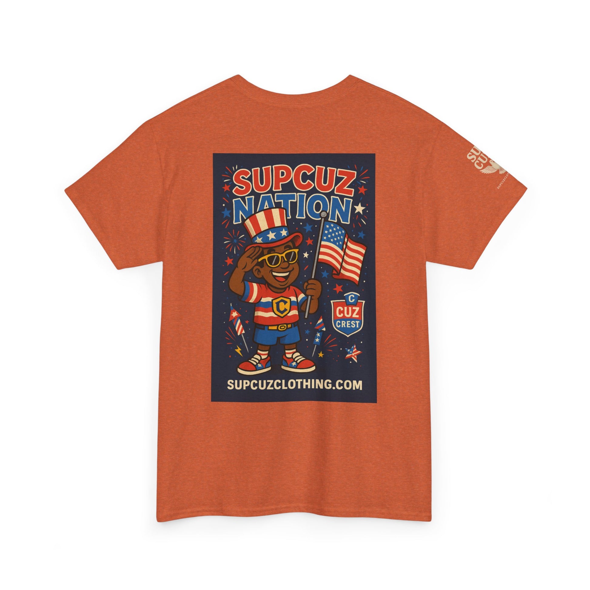 4th of July Launch Tee 2/6 - Unisex Heavy Cotton Tee