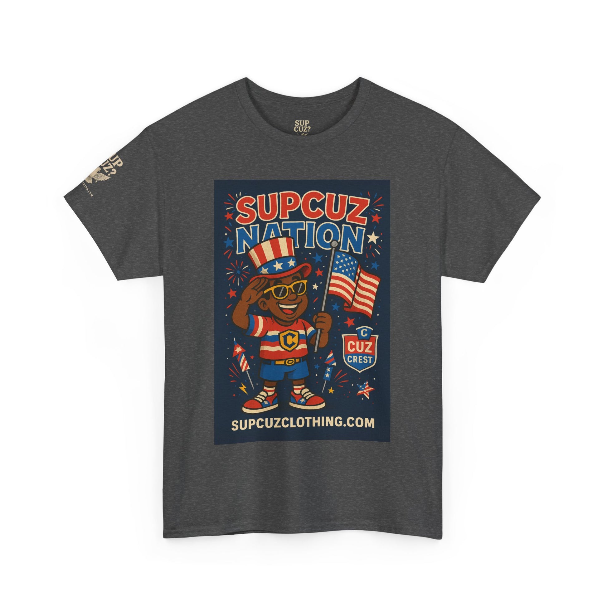 4th of July Launch Tee 2/6 - Unisex Heavy Cotton Tee
