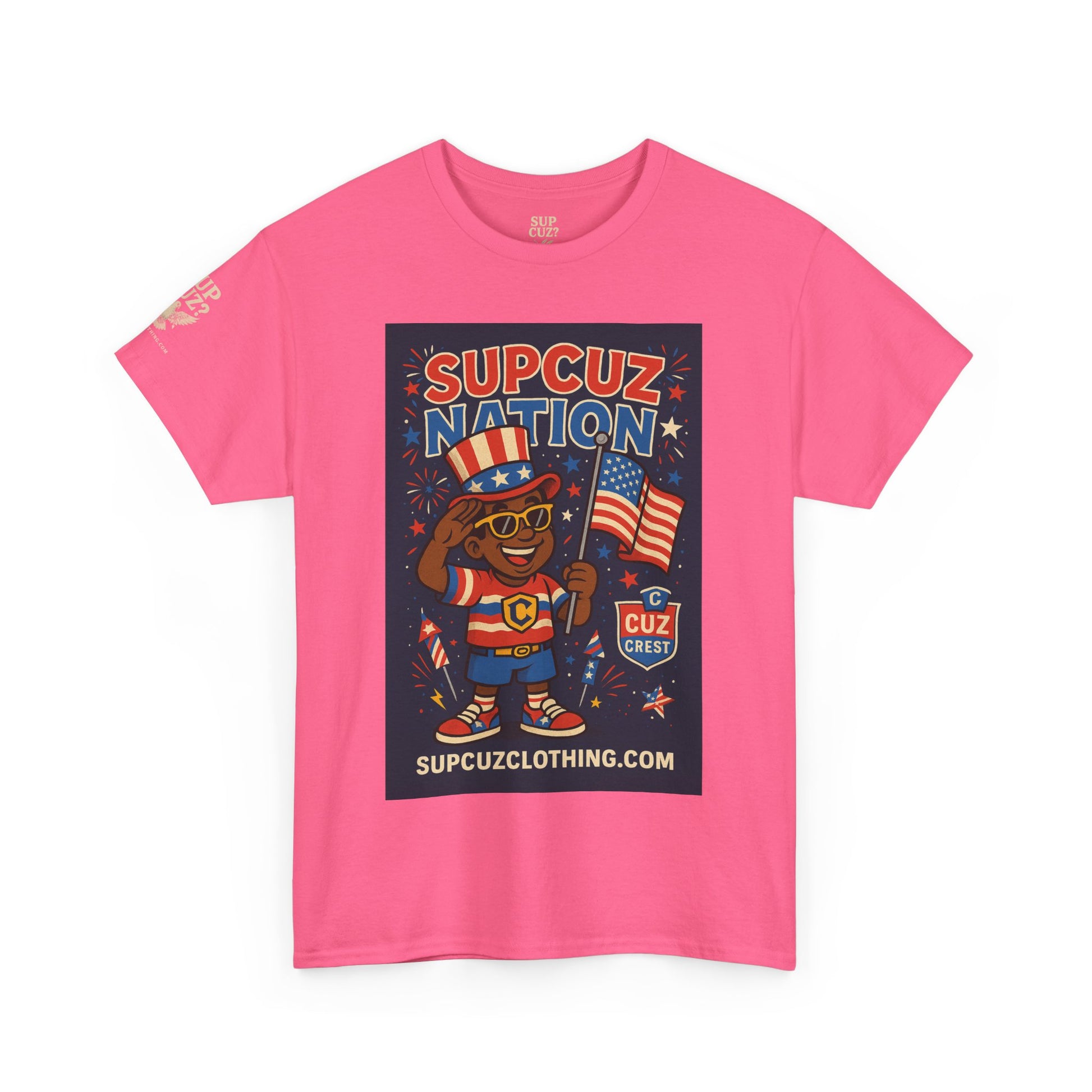4th of July Launch Tee 2/6 - Unisex Heavy Cotton Tee
