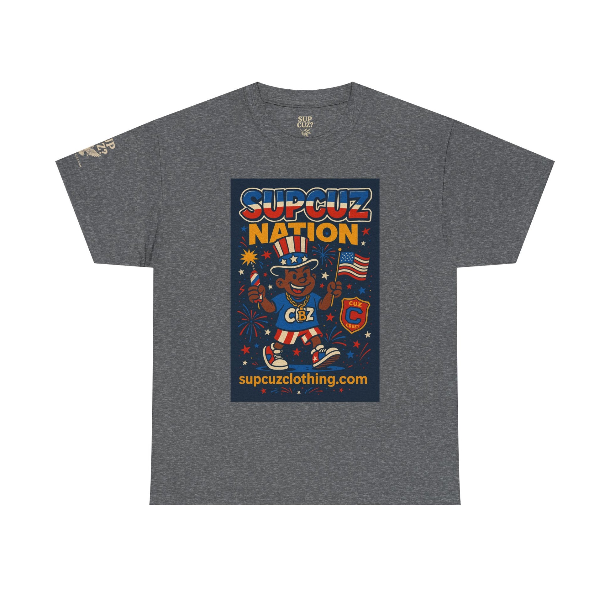 4th of July Launch Tee 1/6 - Unisex Heavy Cotton Tee