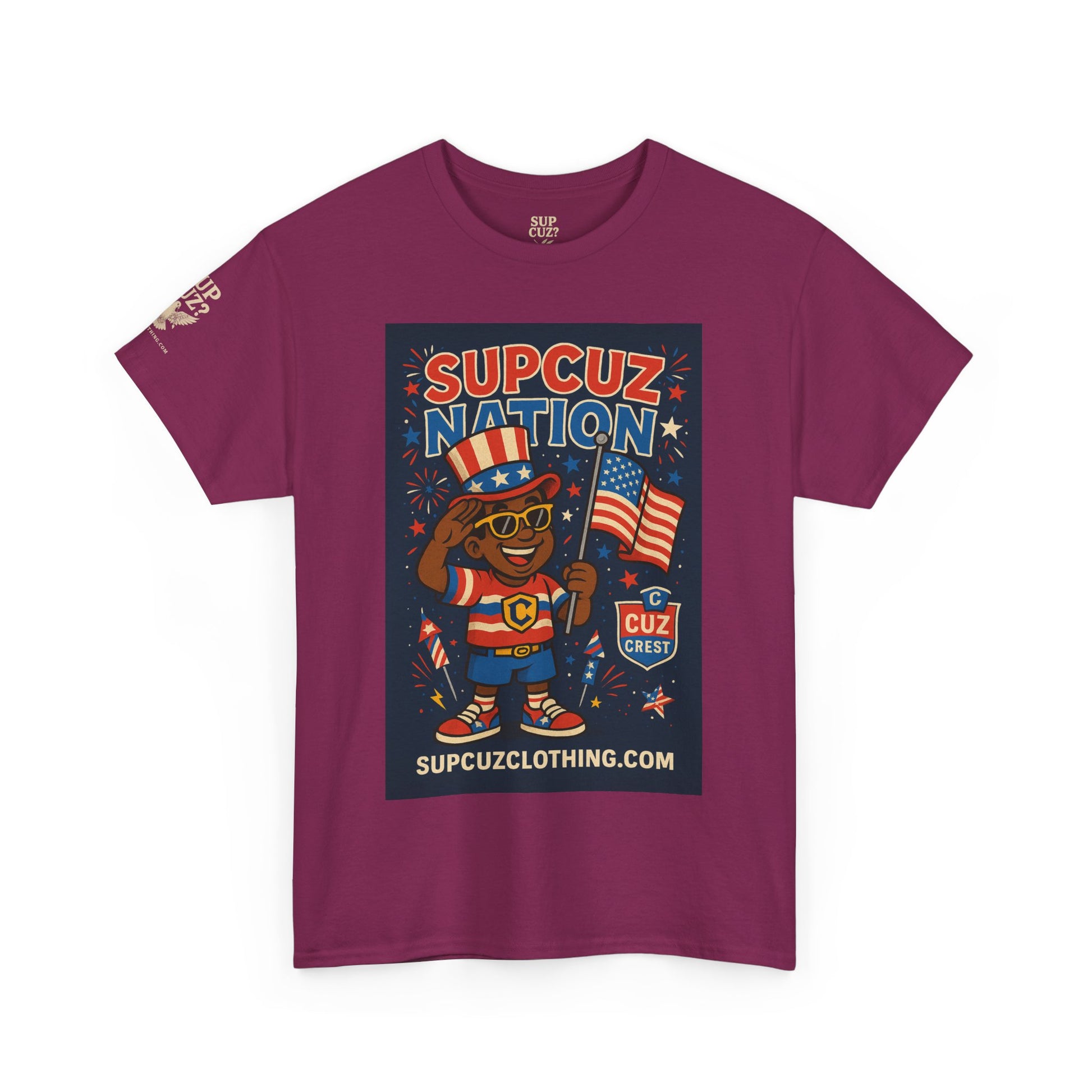4th of July Launch Tee 2/6 - Unisex Heavy Cotton Tee