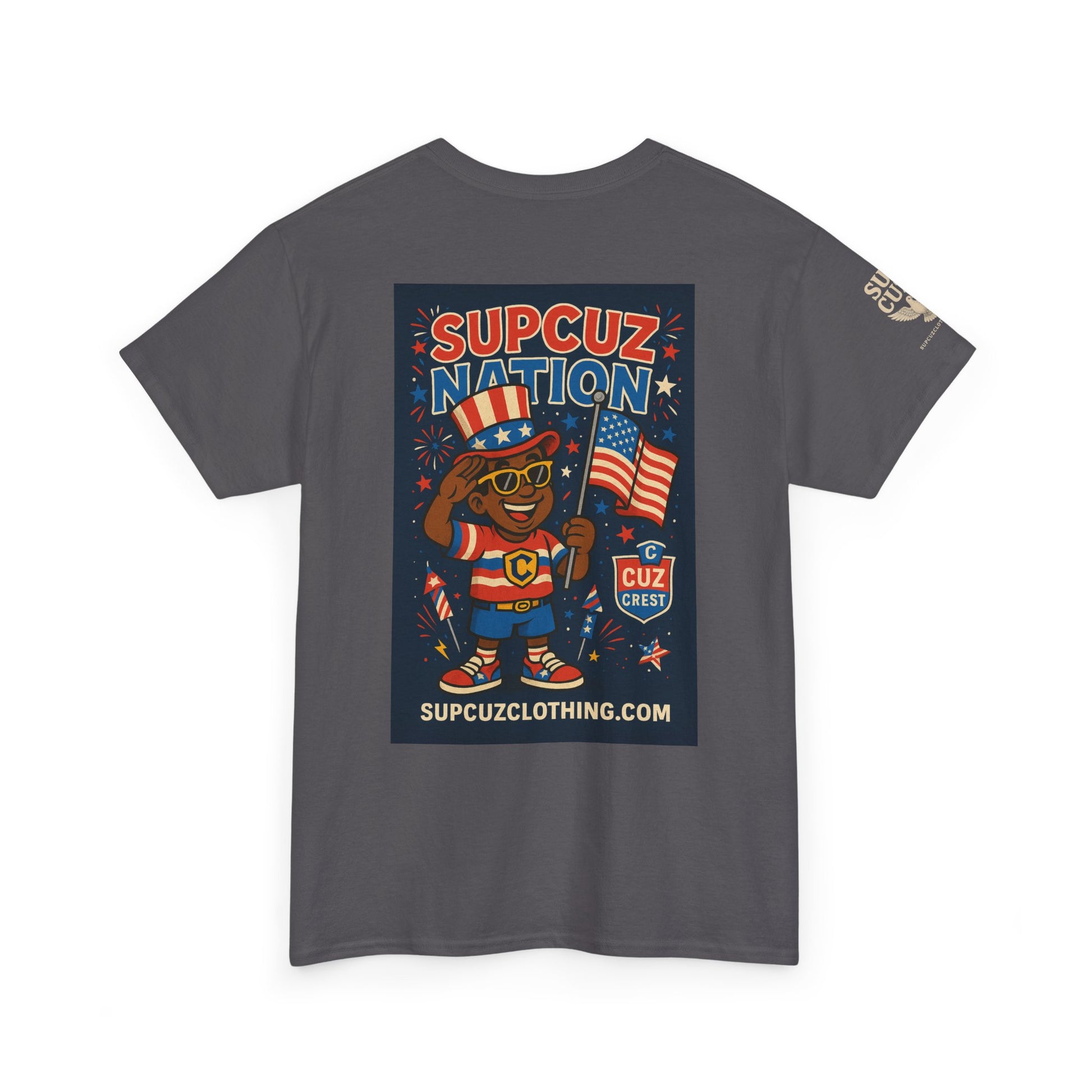 4th of July Launch Tee 2/6 - Unisex Heavy Cotton Tee